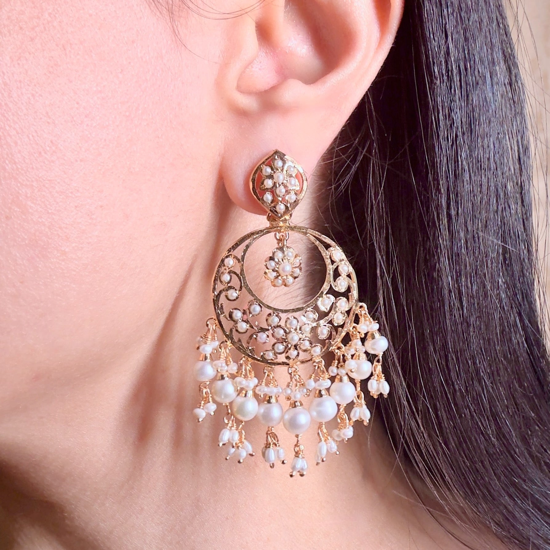 exquisite chandbali earring