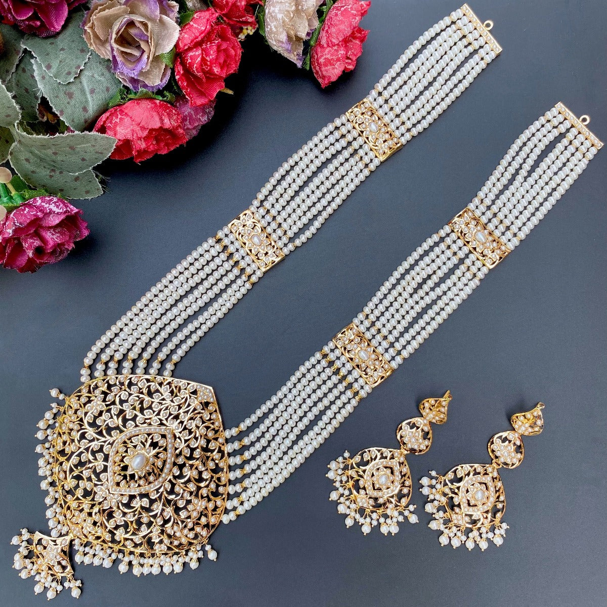 indian rani haar neckalace set
