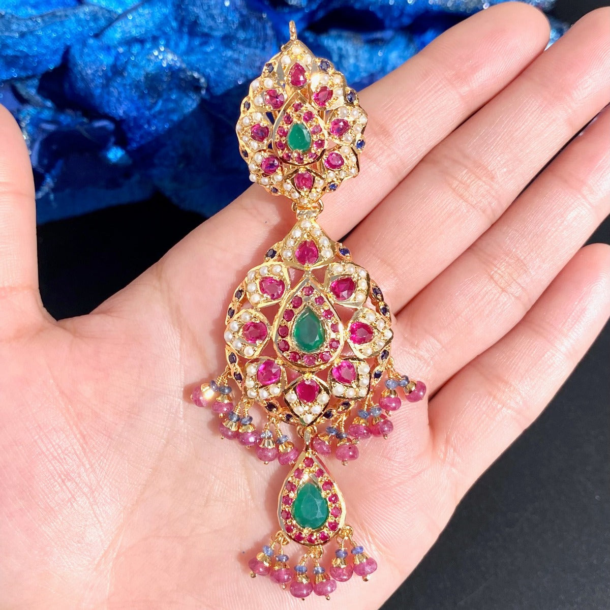 broad indian jadau guluband set for bride