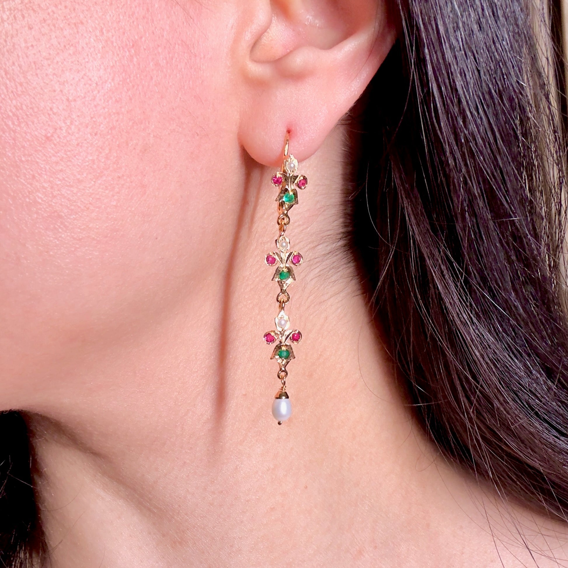 light dangler earrings