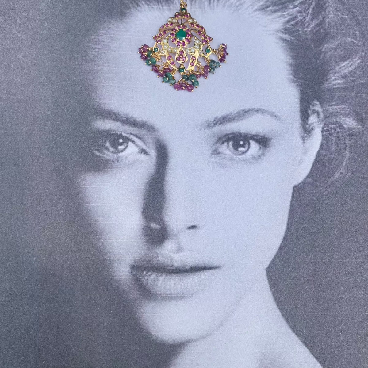 maang tikka gold plated 925 silver