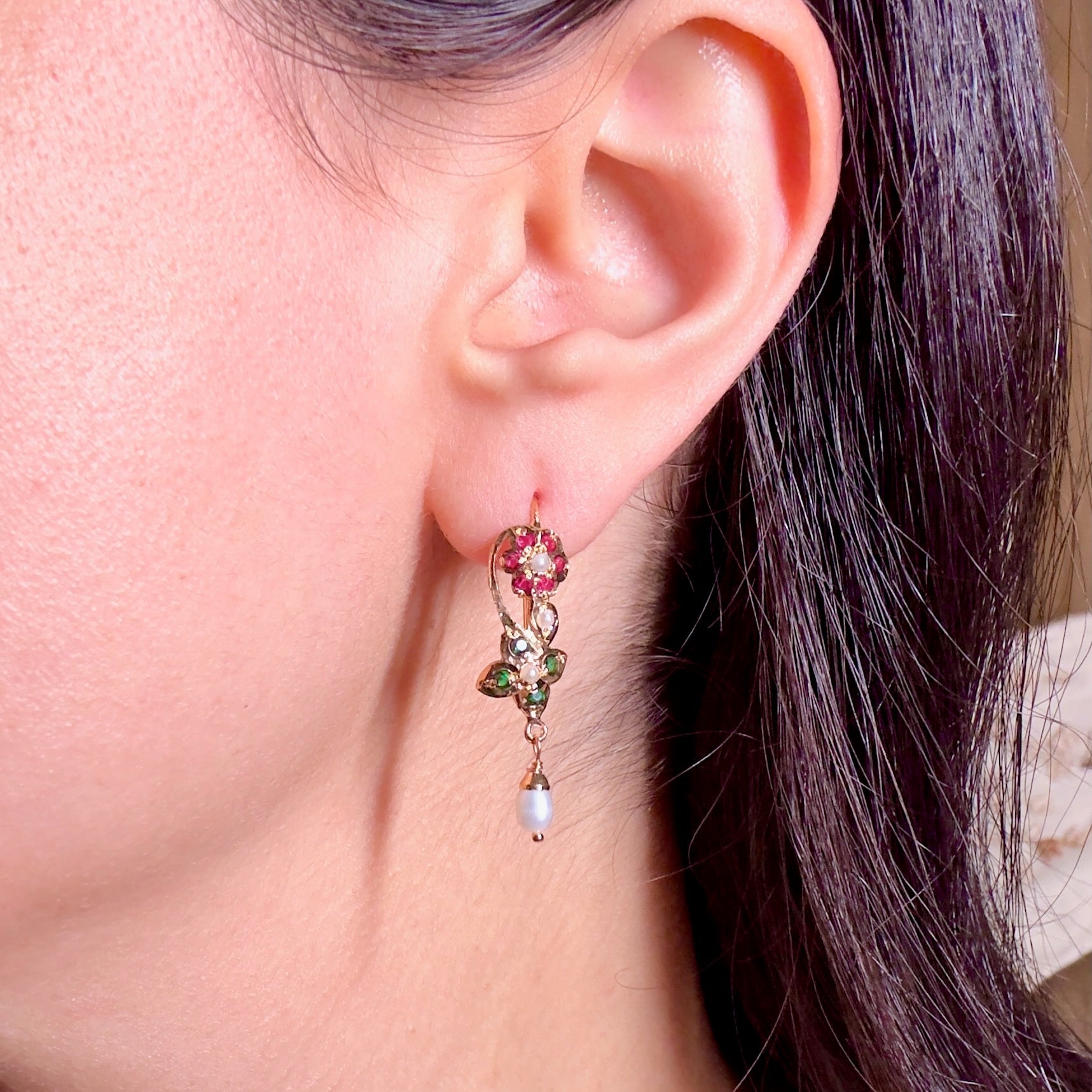 indian sui dhaga earrings