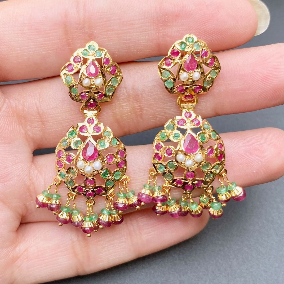 22k gold lightweight indian jewelry set