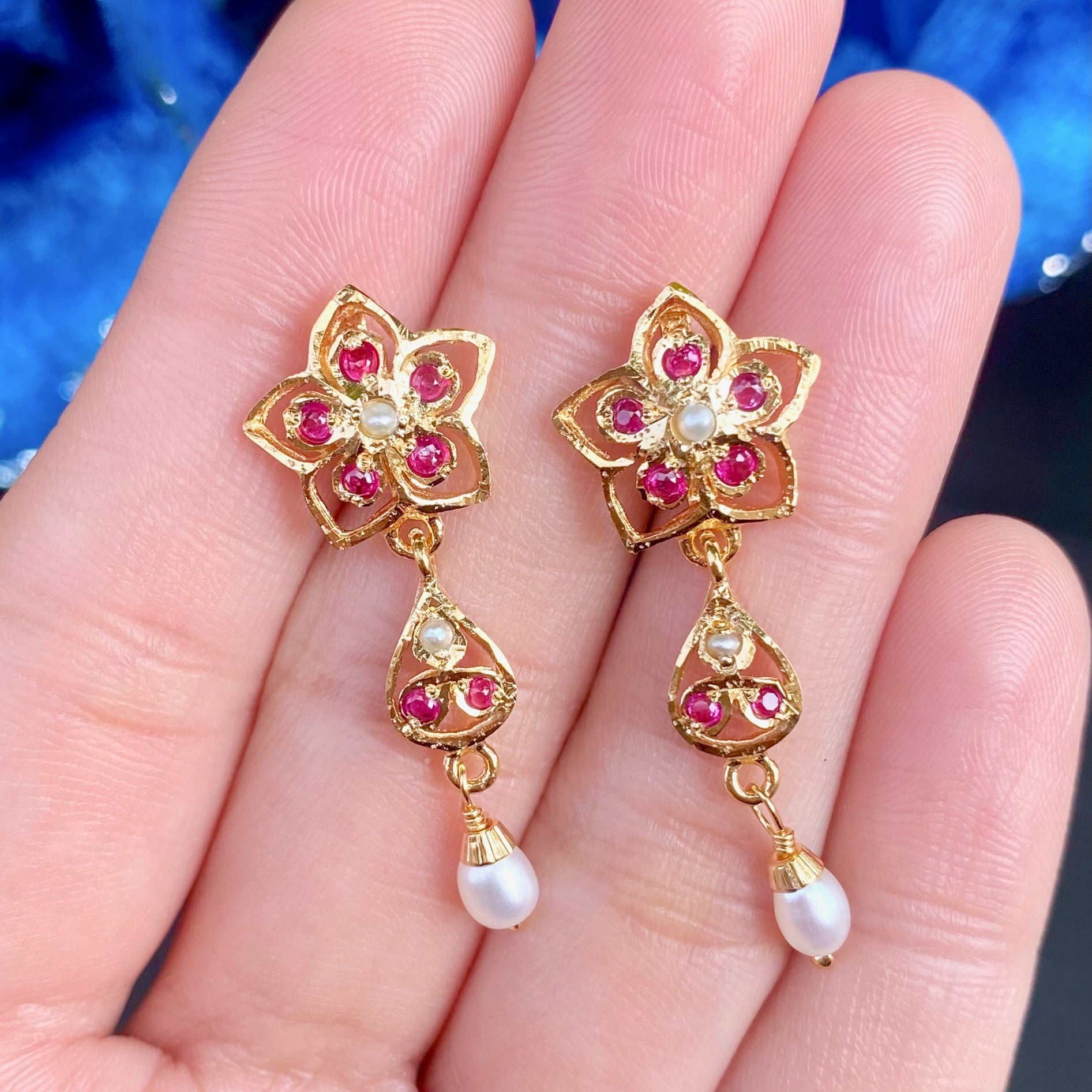 trendy jadau earrings online