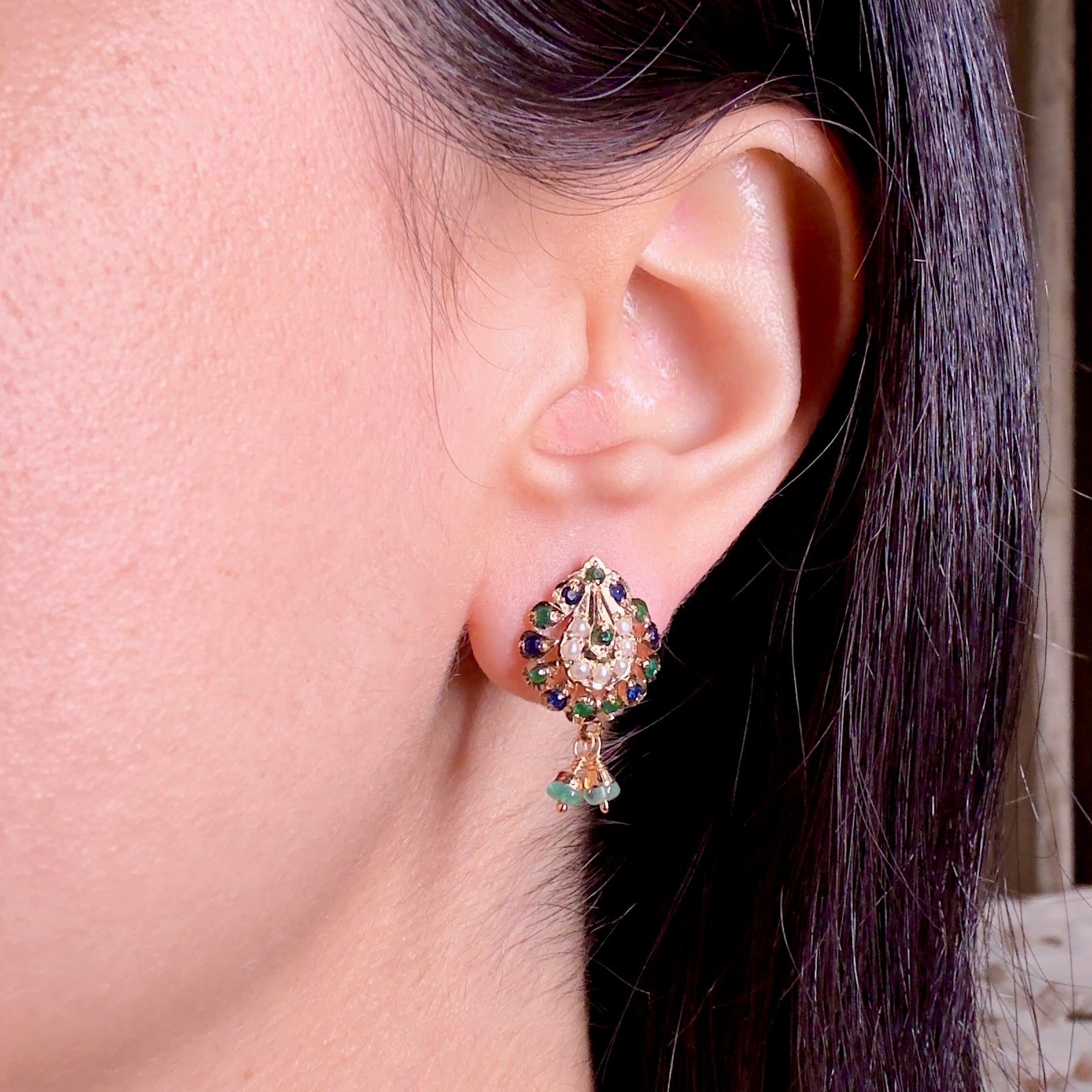 cute indian stud earrings