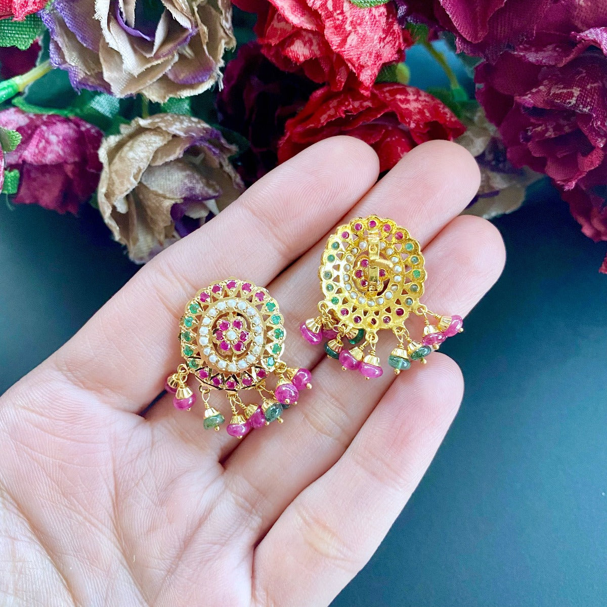 22 carat gold choker indian