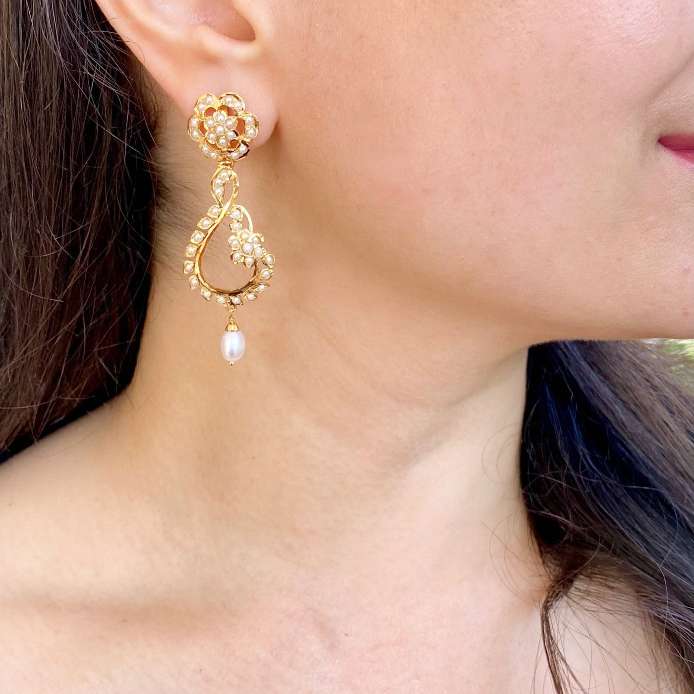 small silver earrings