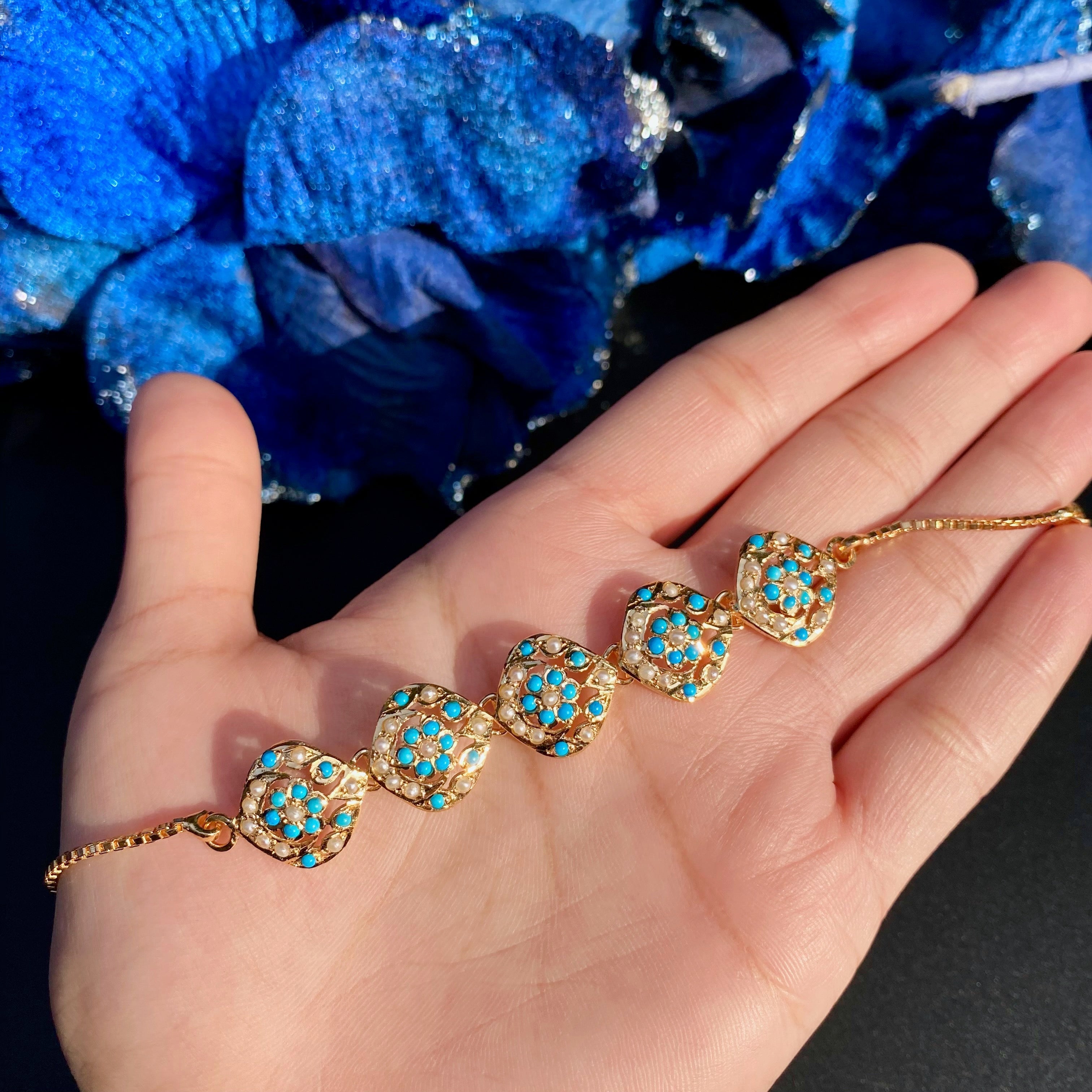 delicate turquoise bracelet