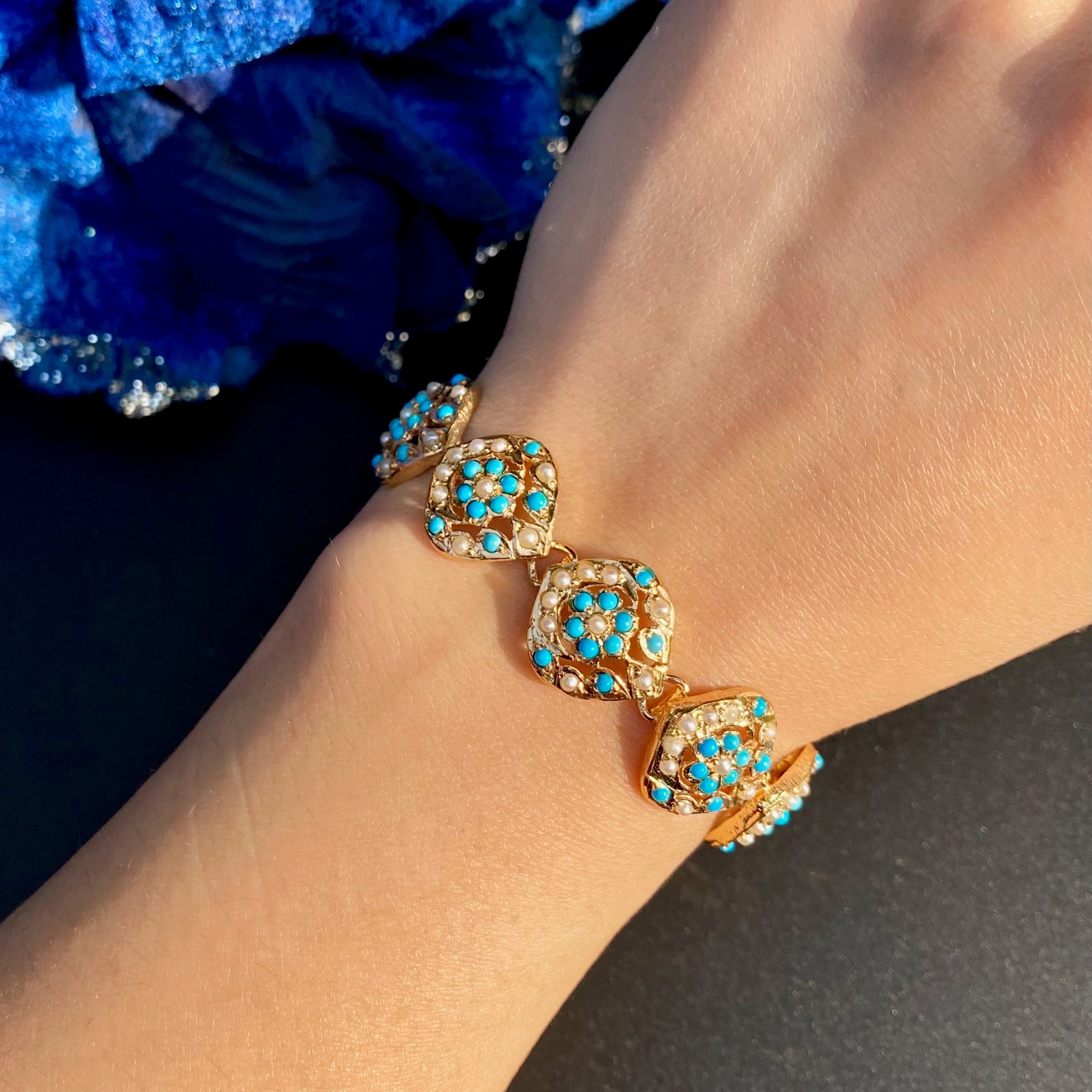 delicate turquoise bracelet