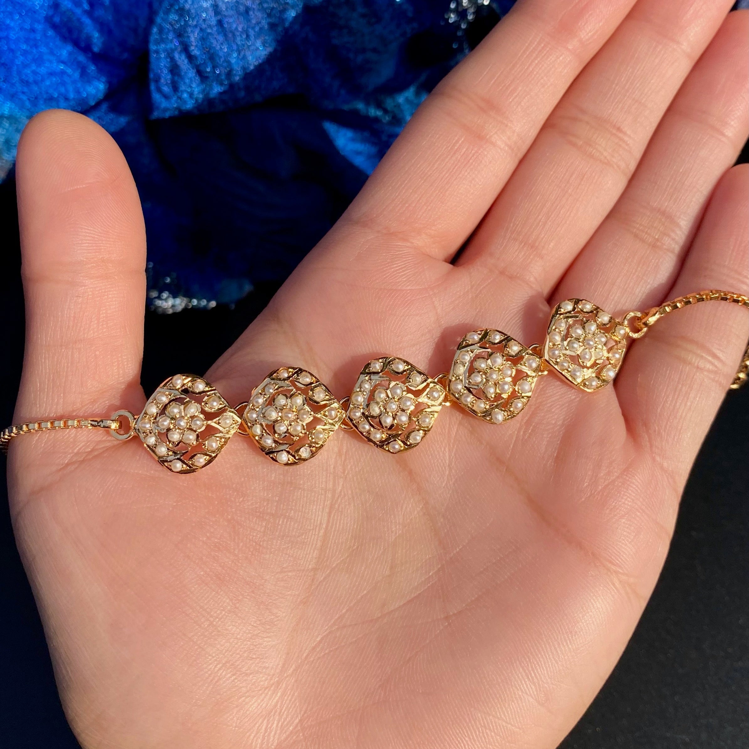 delicate pearl bracelet