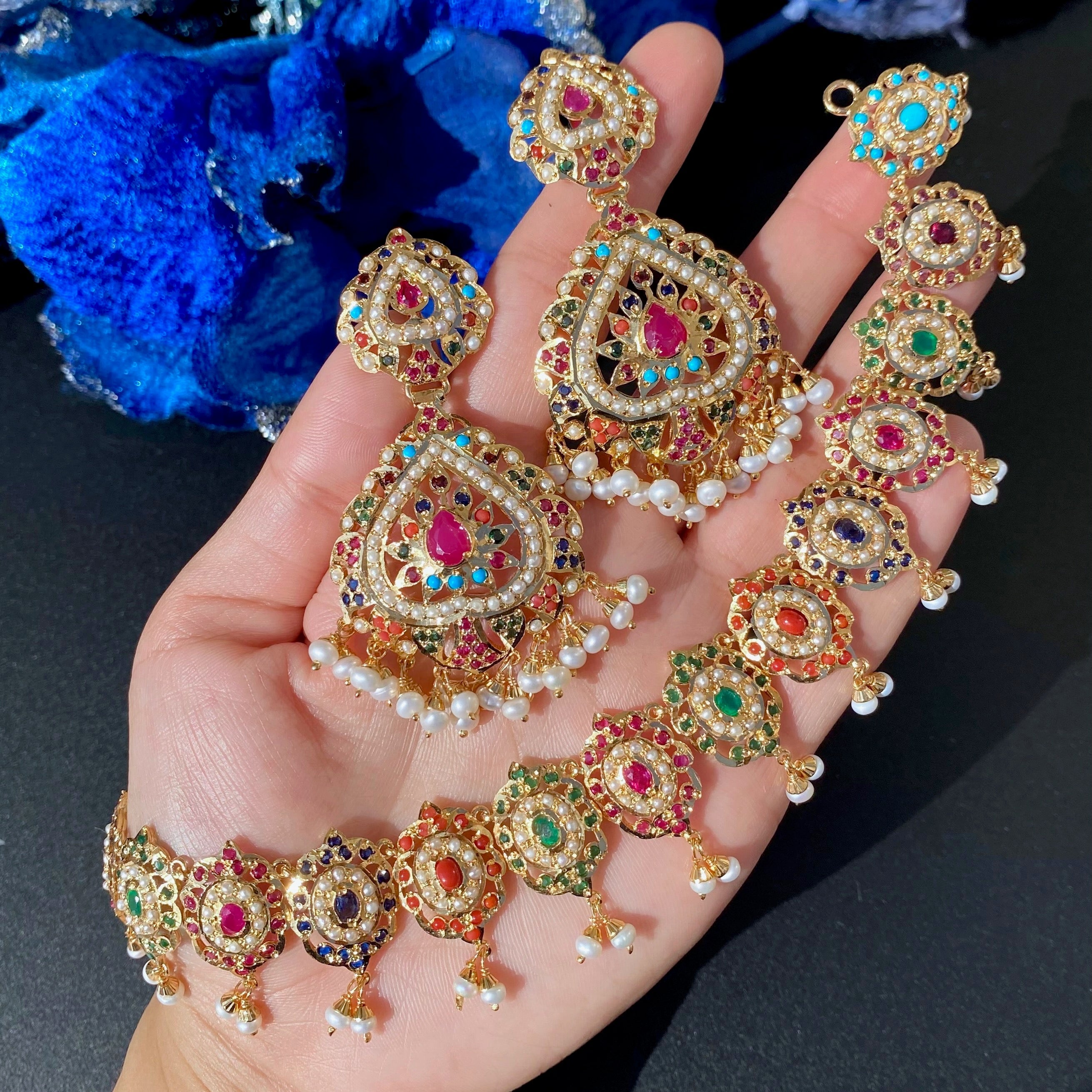 navaratna jadau set indian