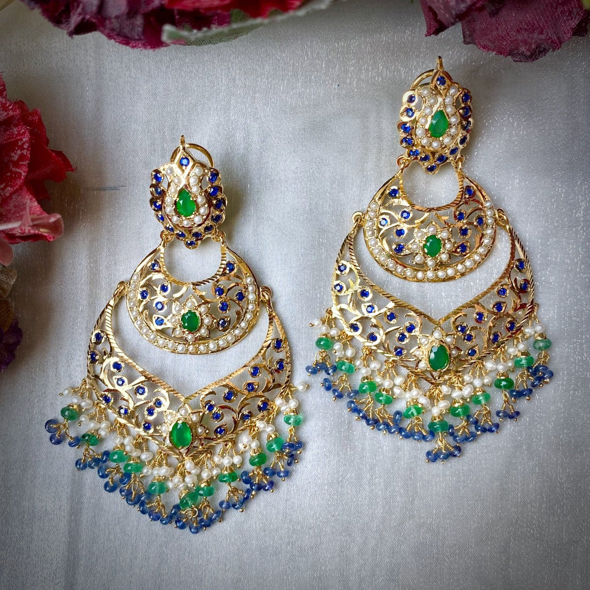 statment indian chandbali earrings new york