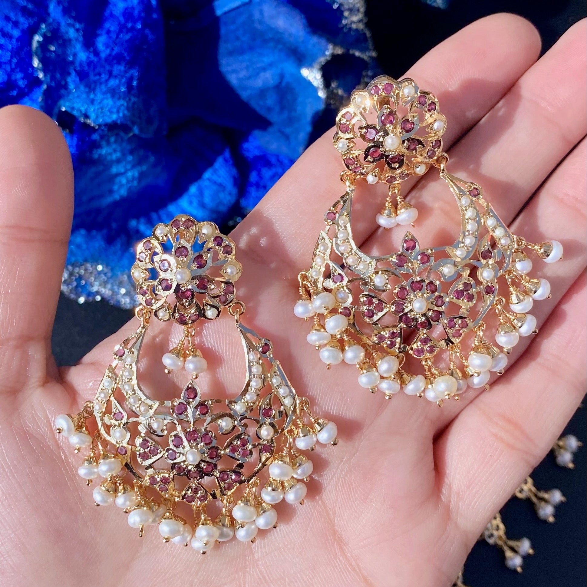 garnet jewellery set