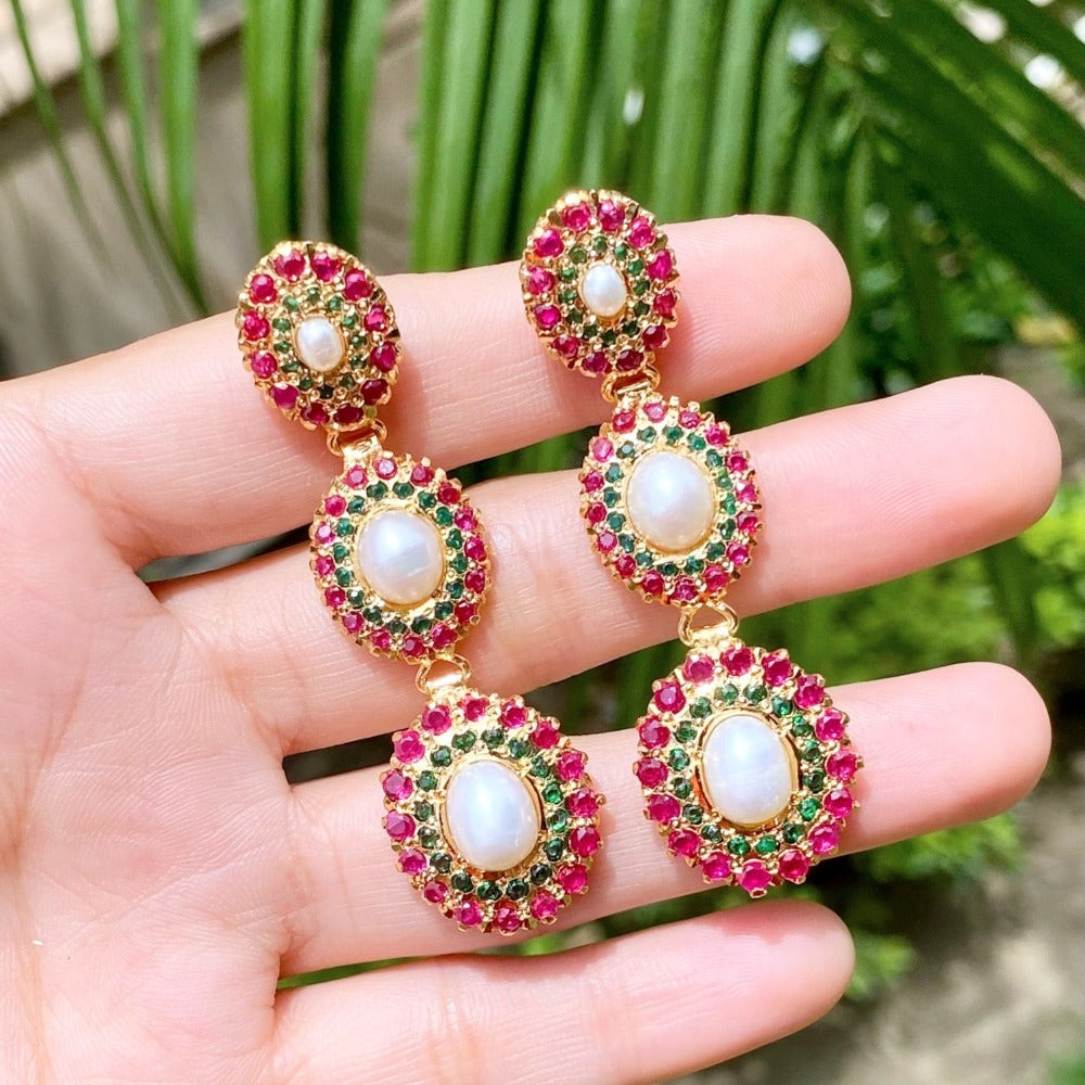 pakistani jadau earrings from india