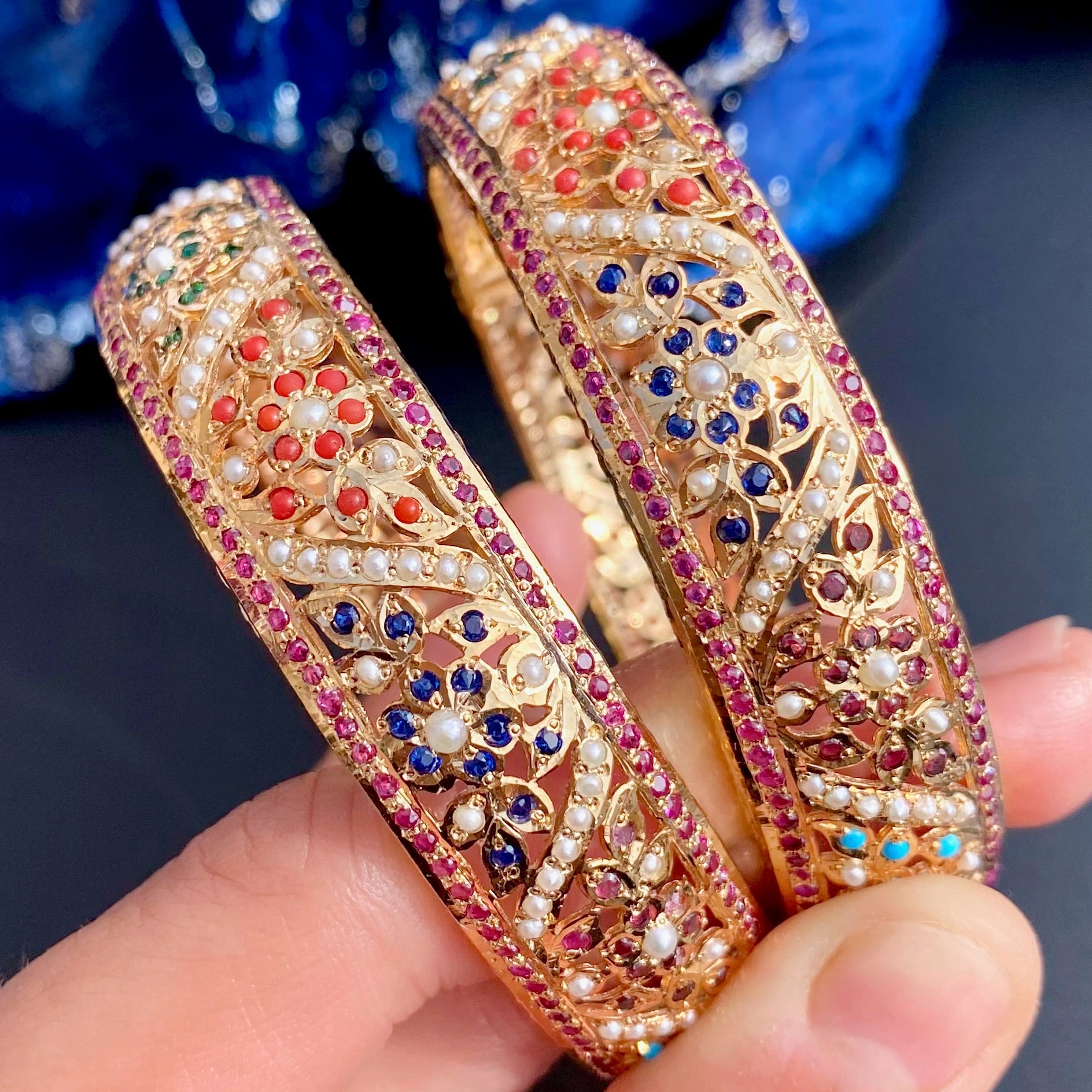 premium punjabi navratna bangles