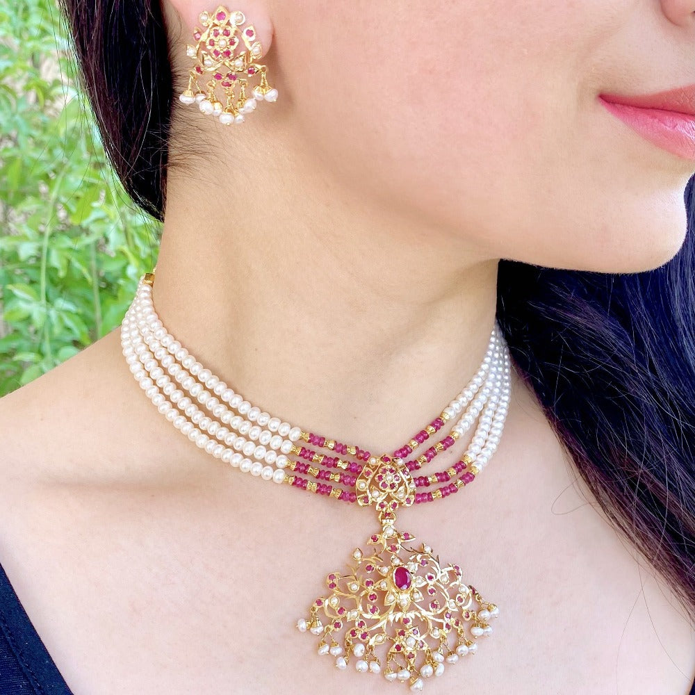 light weight indian gold choker