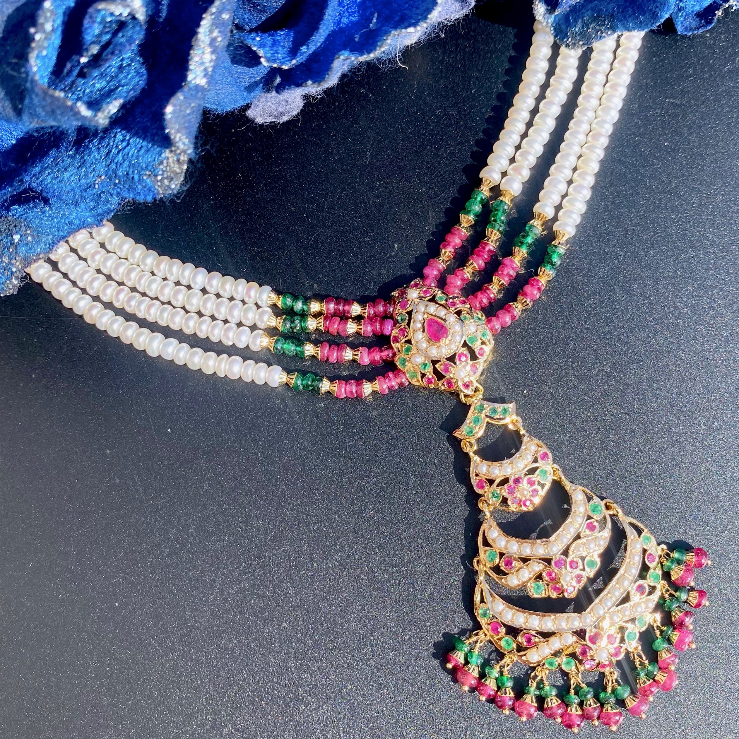 jadau choker 22k gold