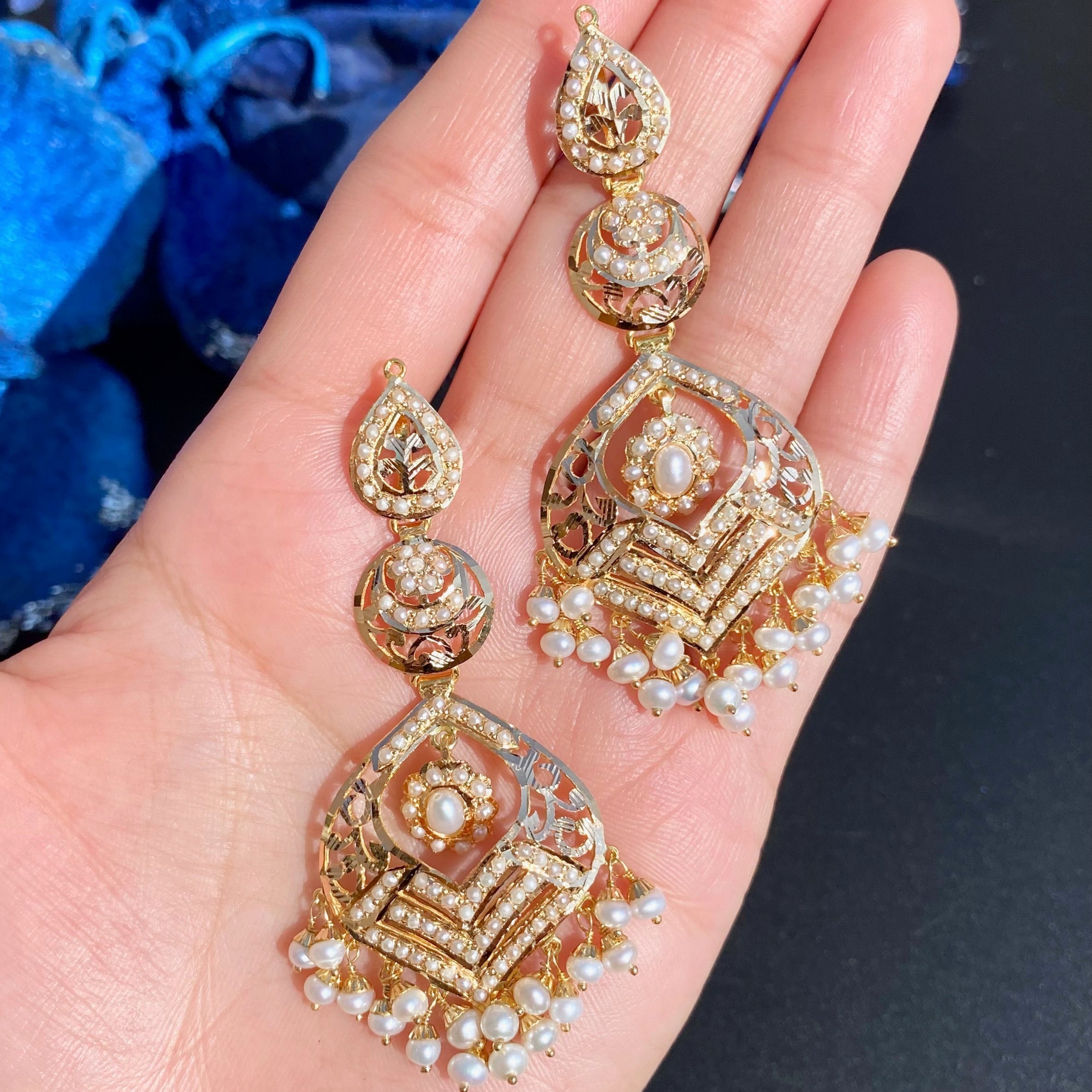 pearl set gold