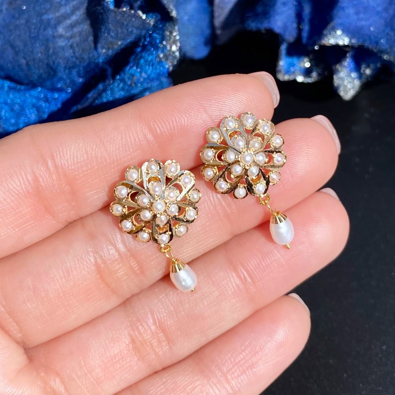 pearl chain neckalce gold