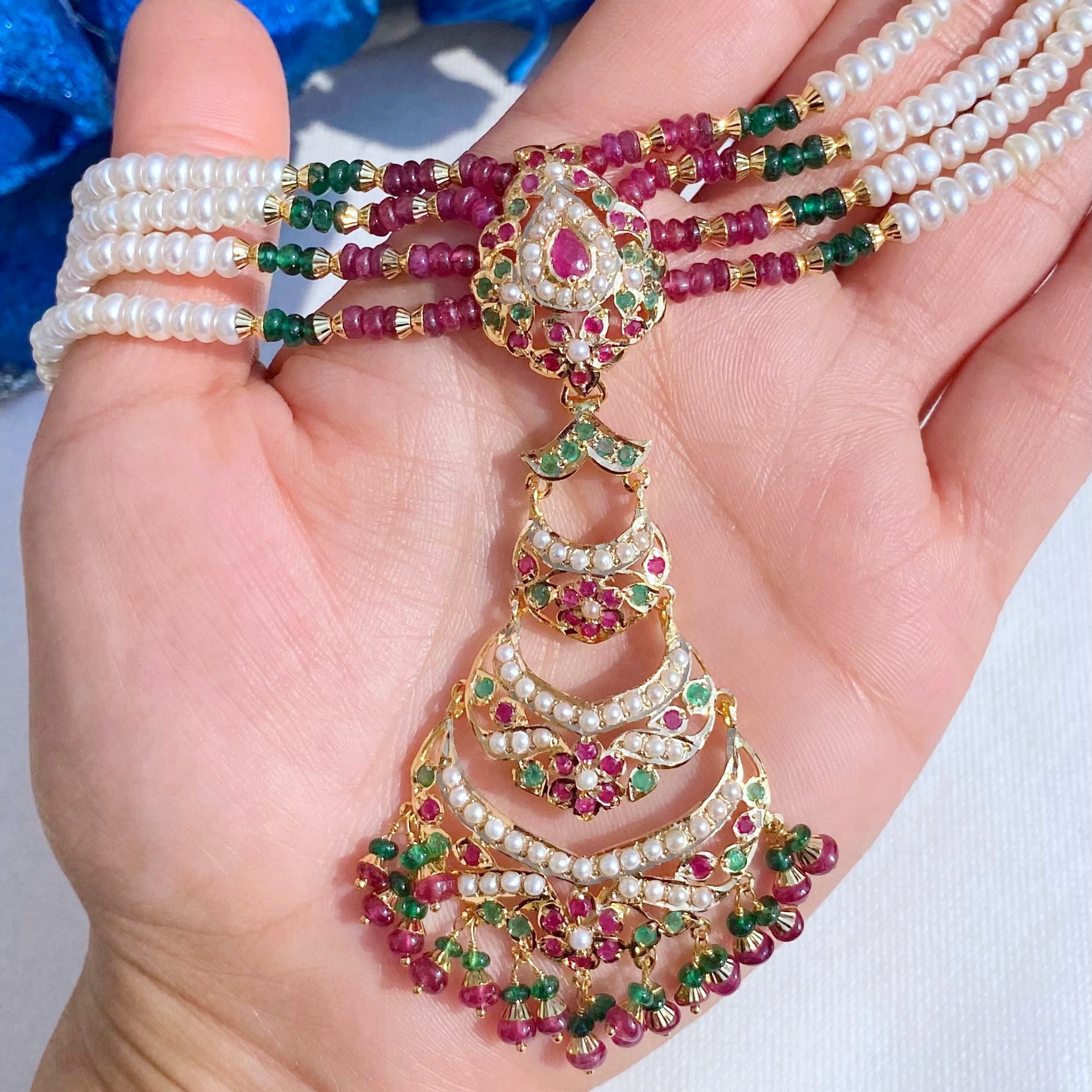 jadau choker 22k gold