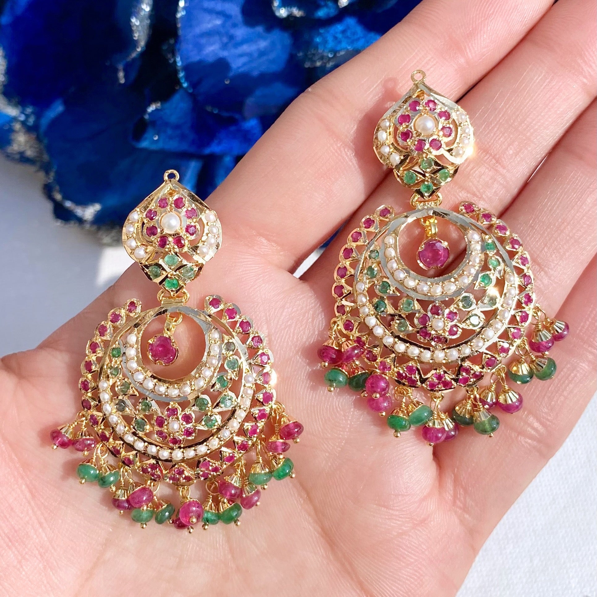 long necklace set gold