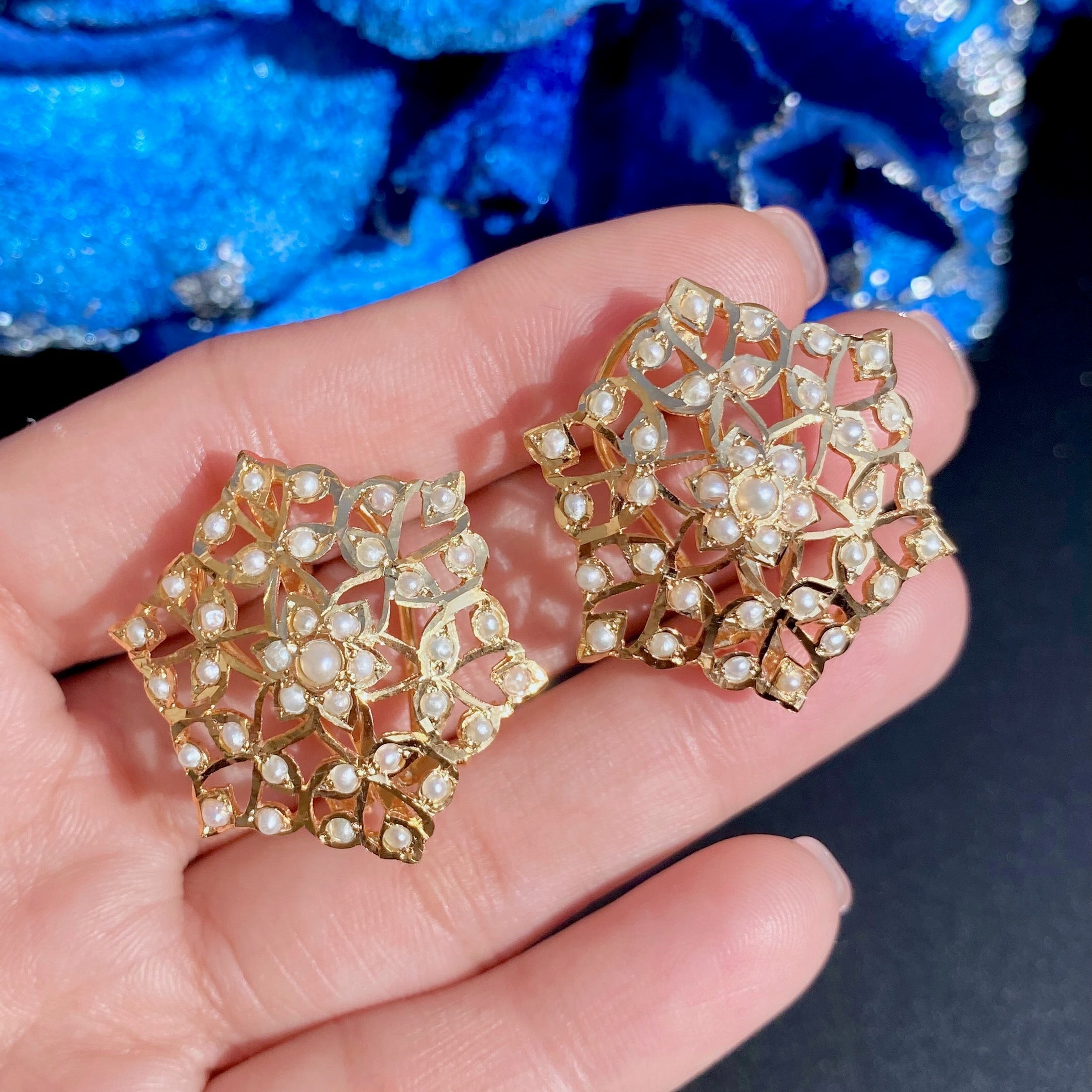 contemporary stud earrings