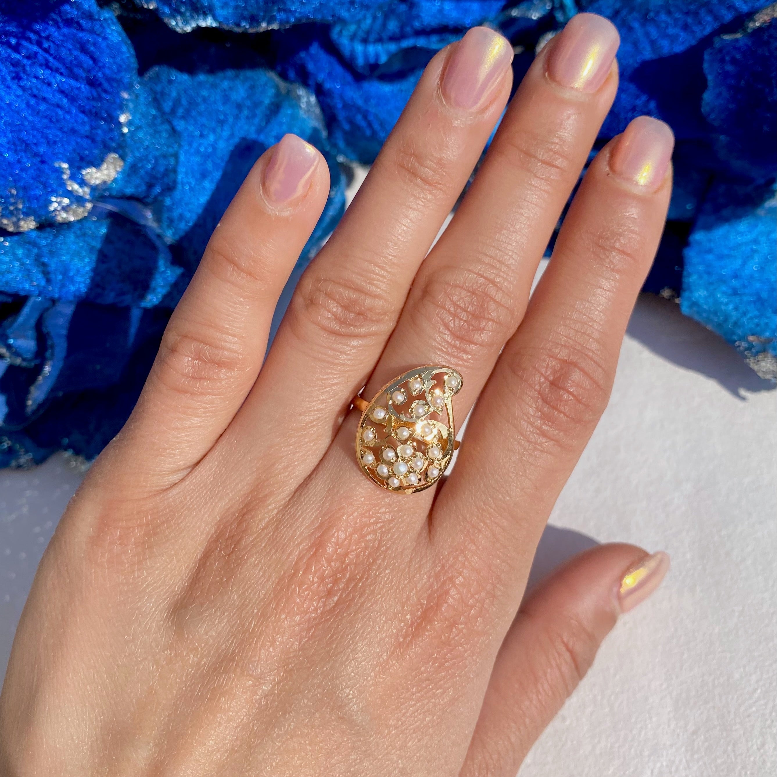 small pearl ring