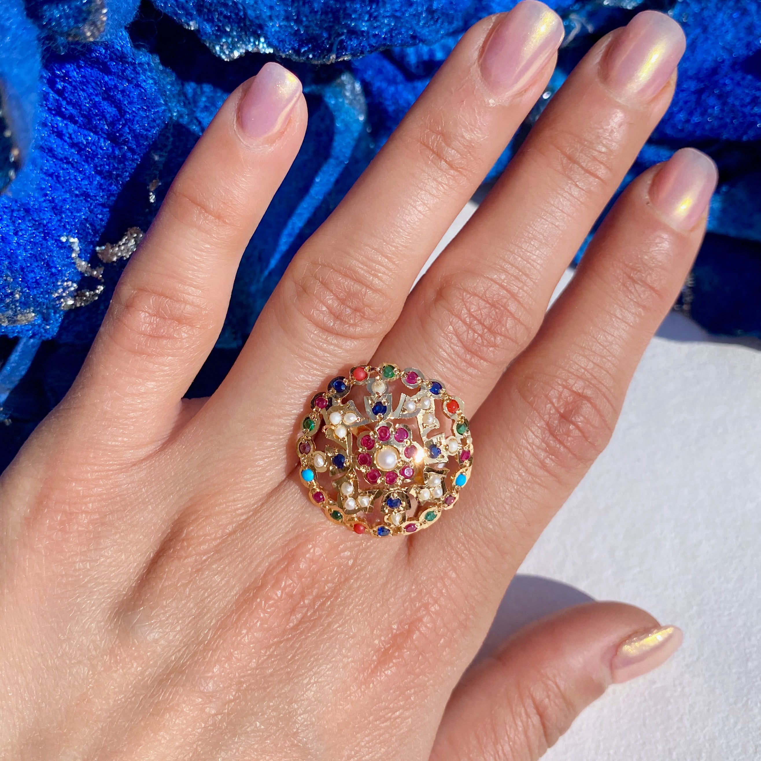 womens ring navratan