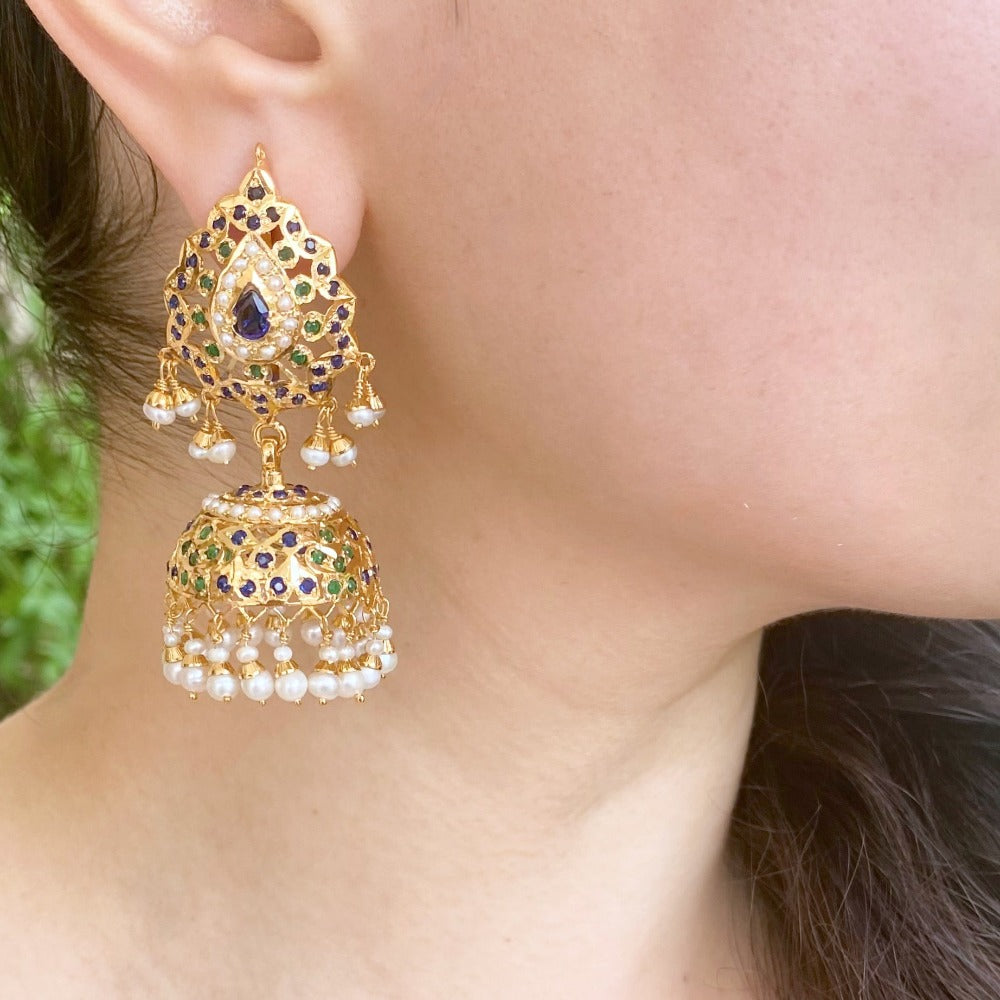 hyderabadi jhumka earrings