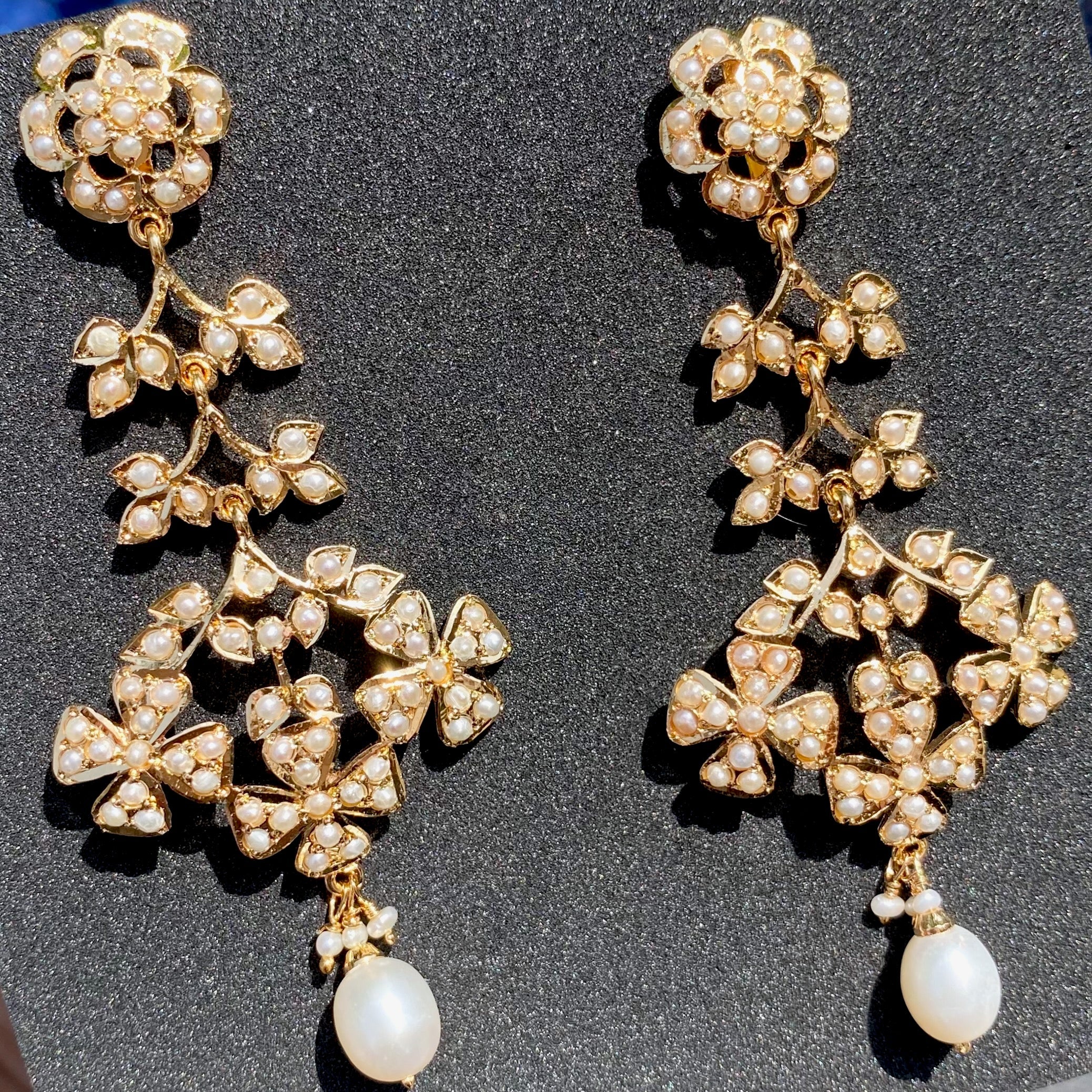 womens indian pearl necklace set