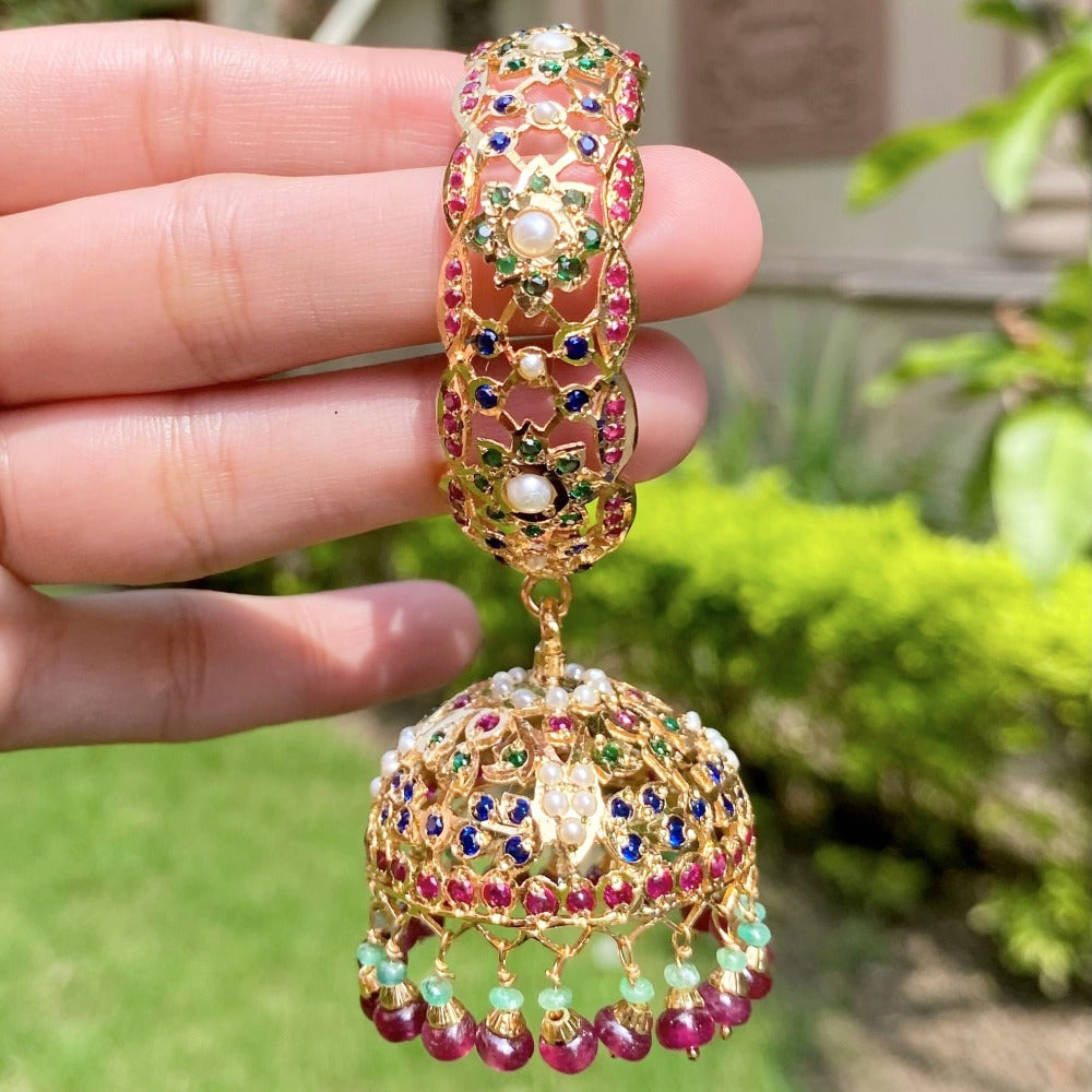jadau dandi jhumki