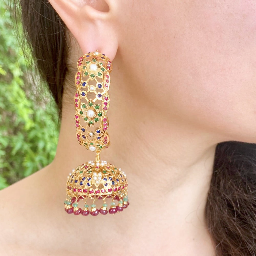 jadau dandi jhumki