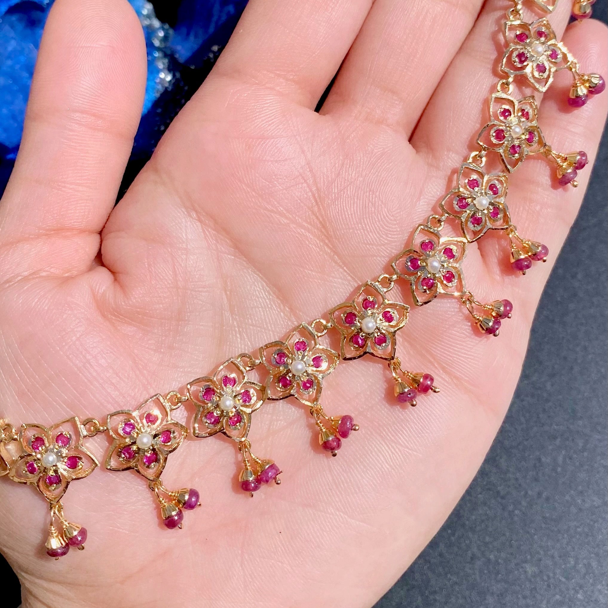 modern jadau necklace set