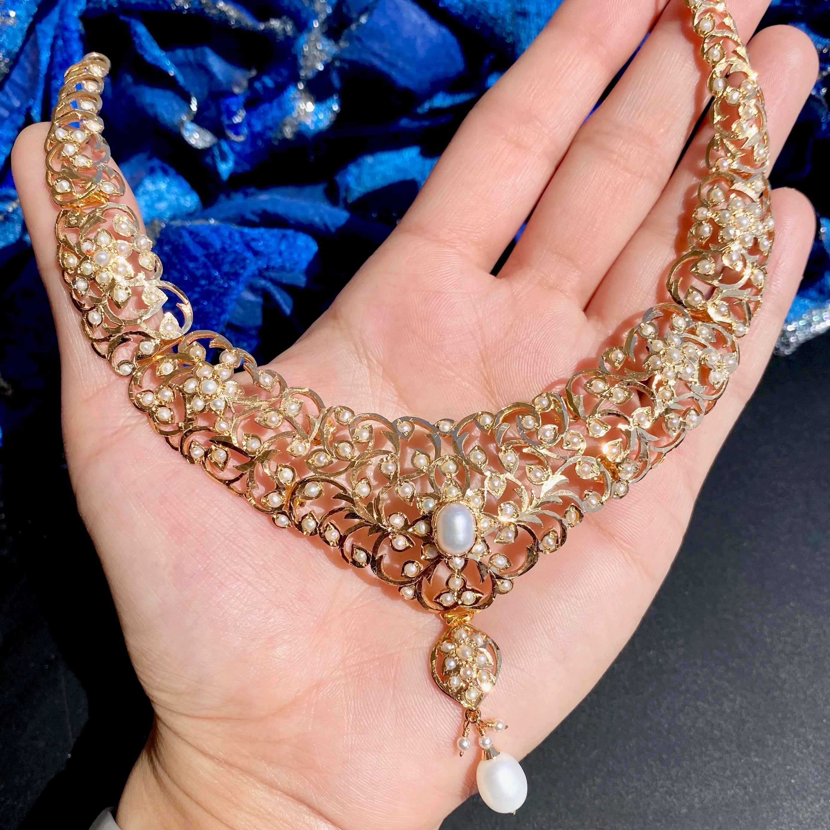 edwardian seed pearl necklace