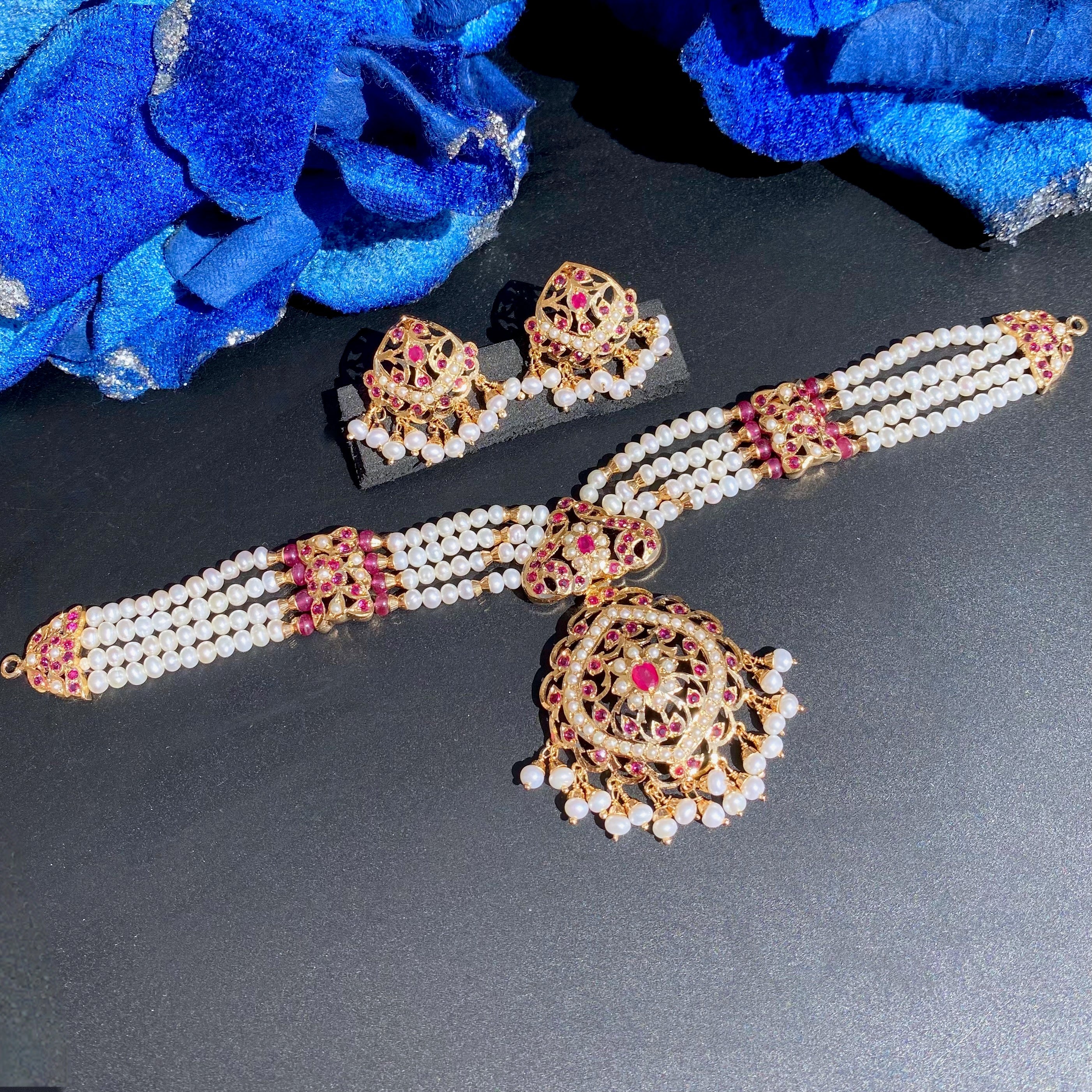 ruby choker indian pakistani