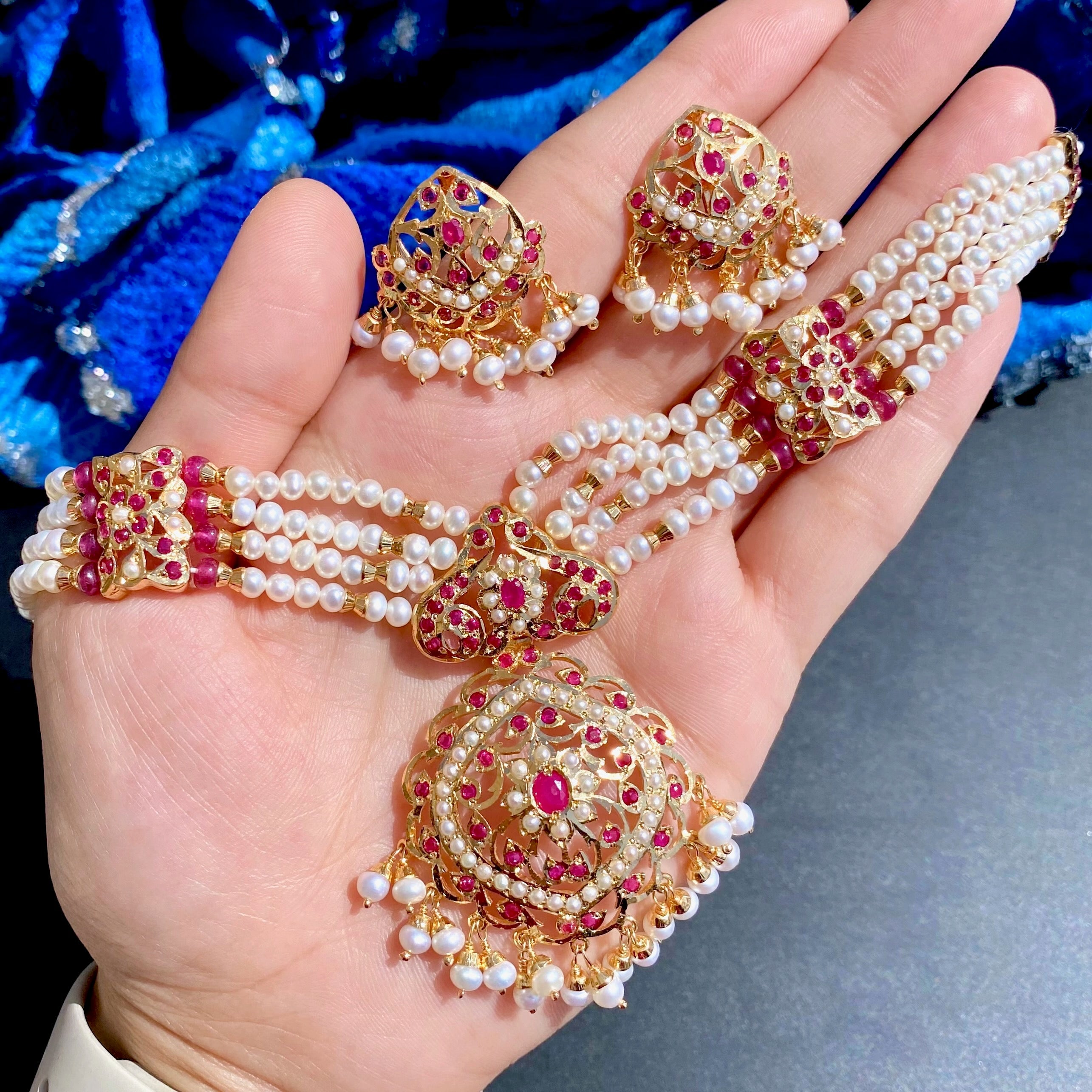 ruby choker indian pakistani