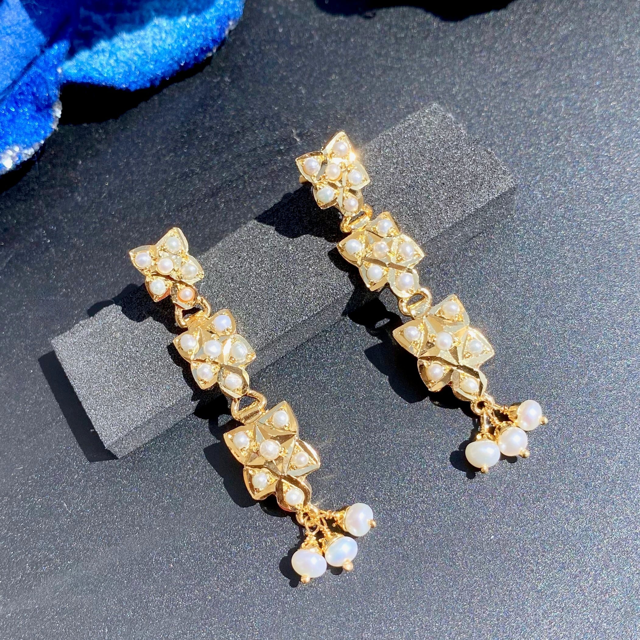 sober indian pearl necklace set