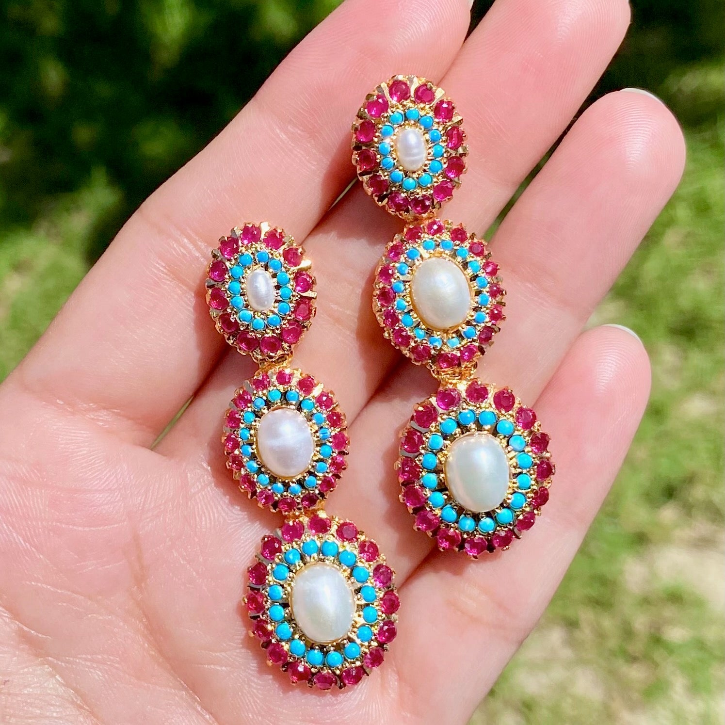 long slender pakistani danglers