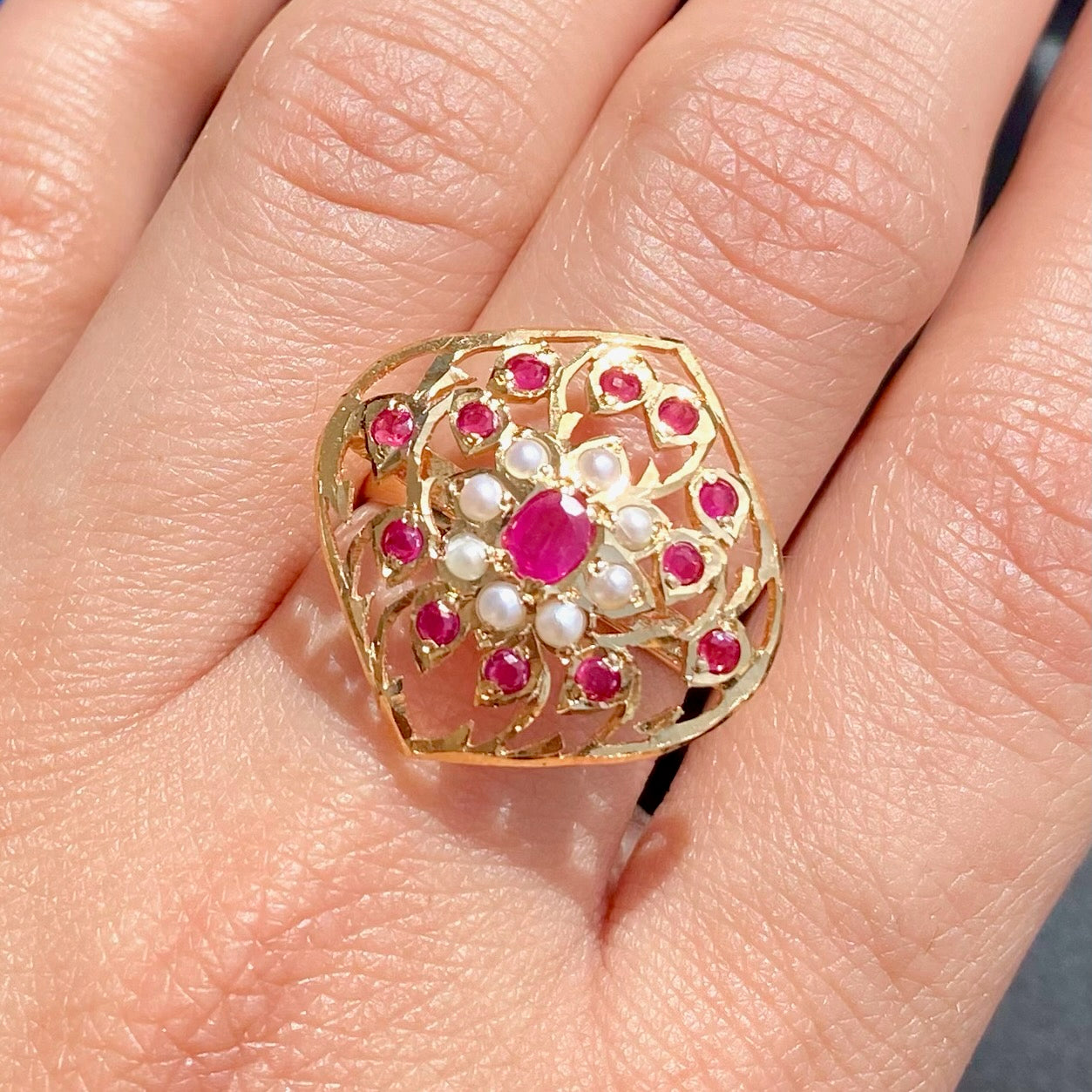 dainty ruby ring