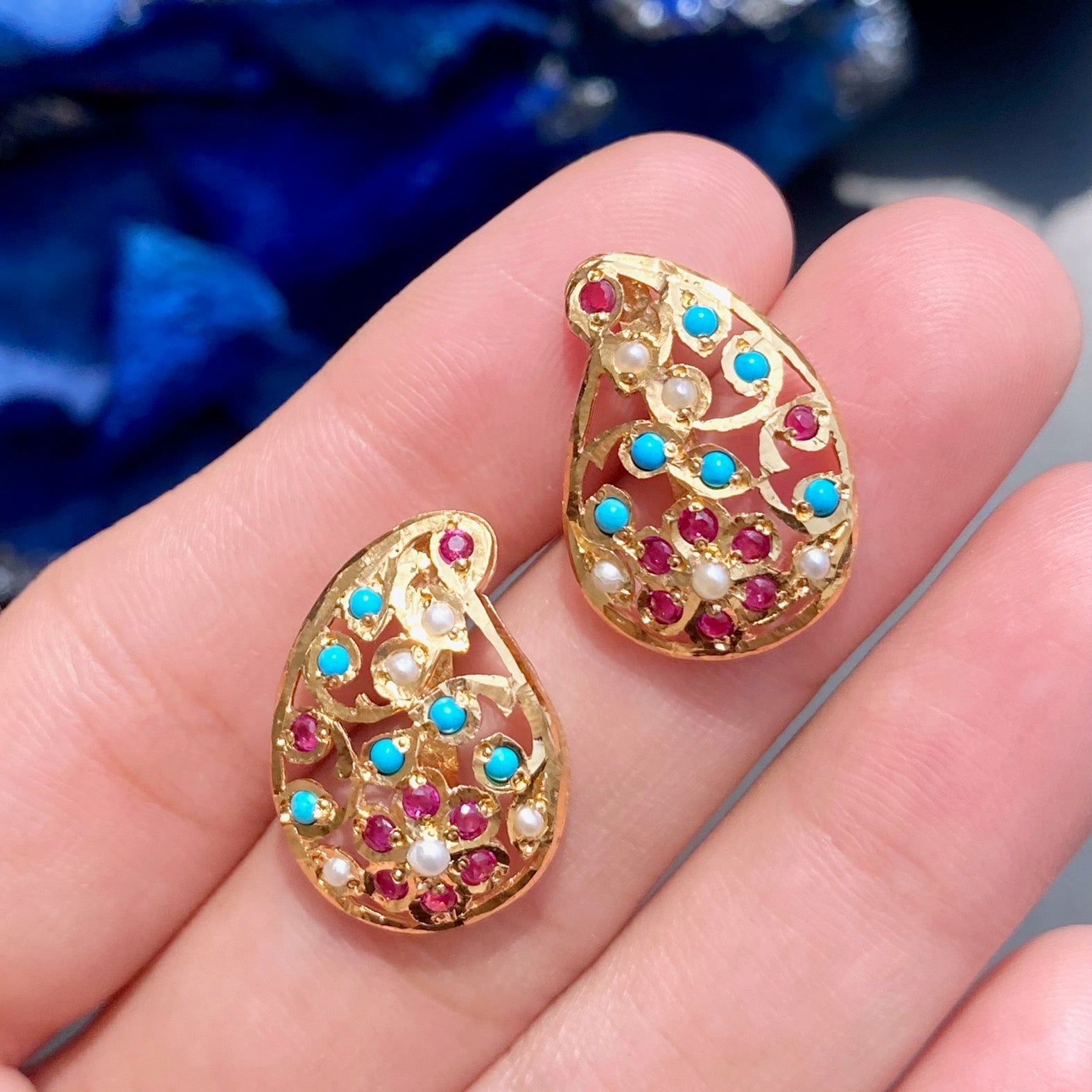 classy indian stud earrings