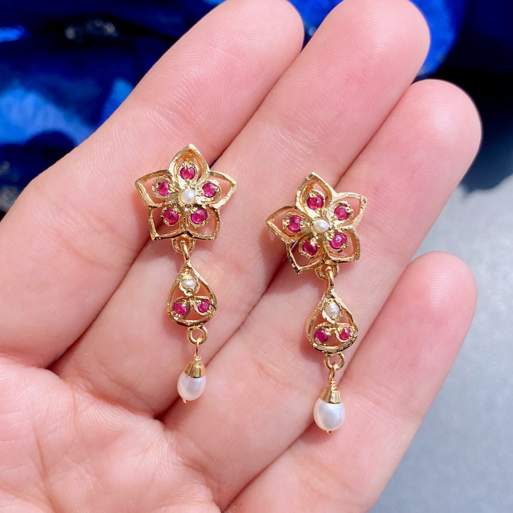 trendy jadau earrings online