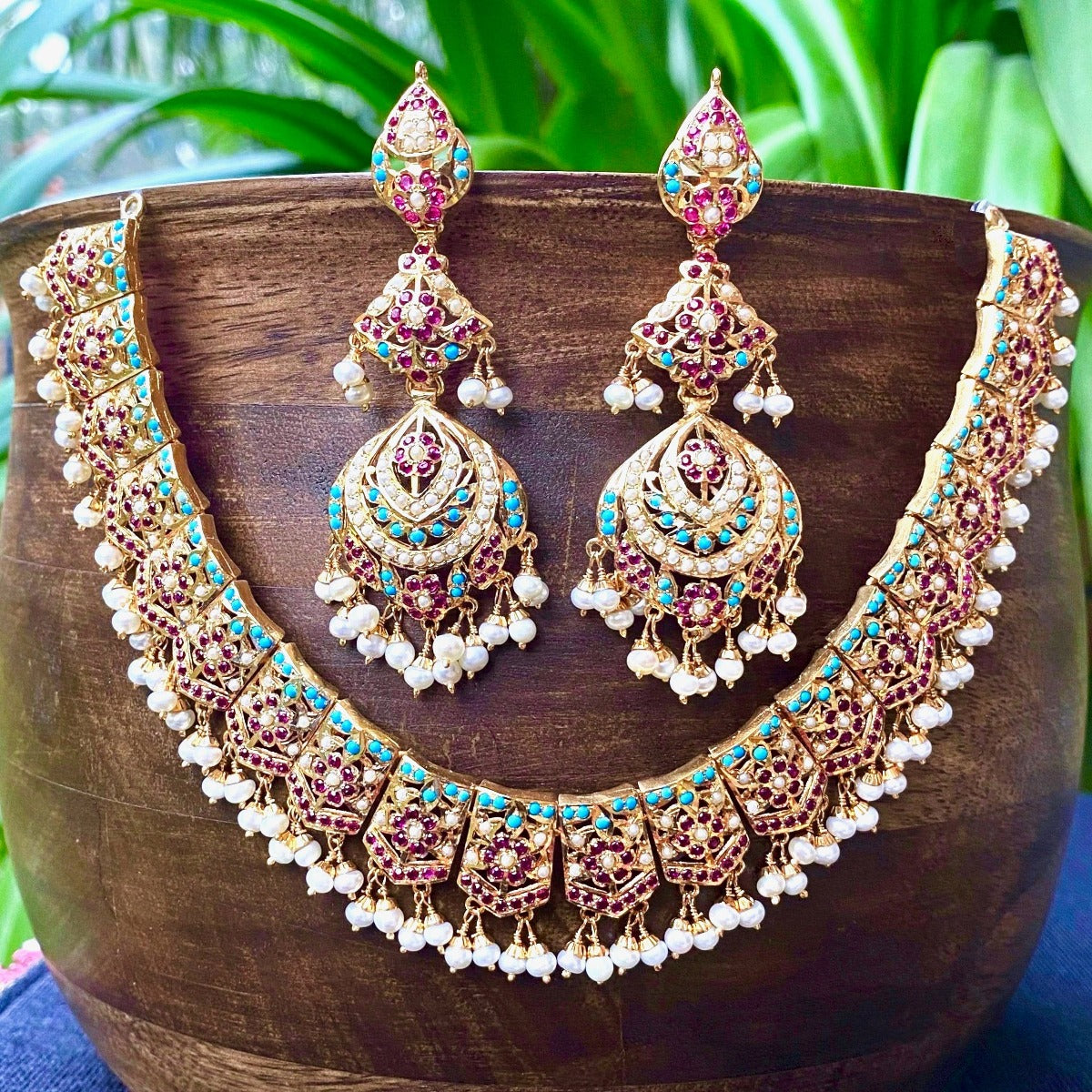 indian fashion feroza necklace