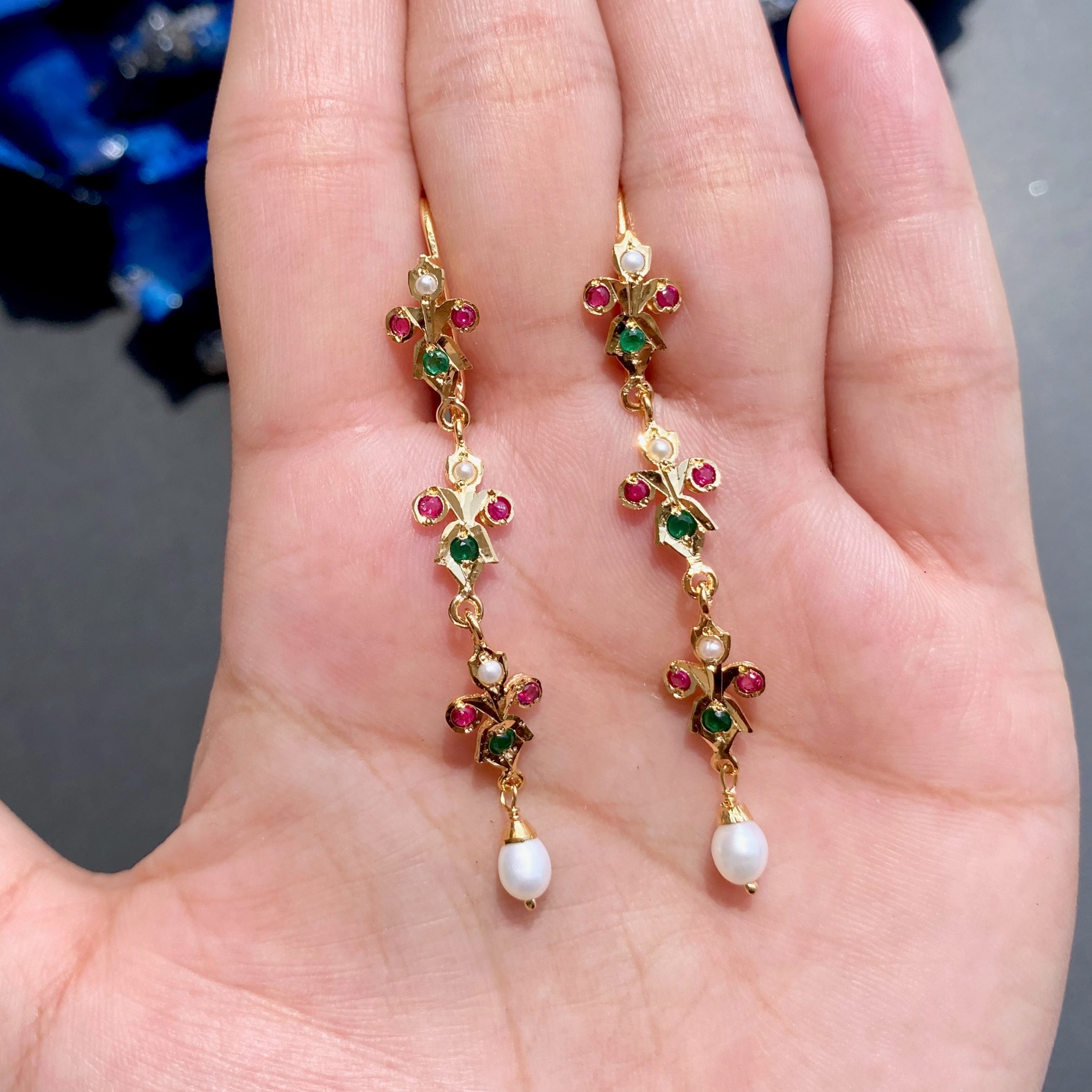 light dangler earrings