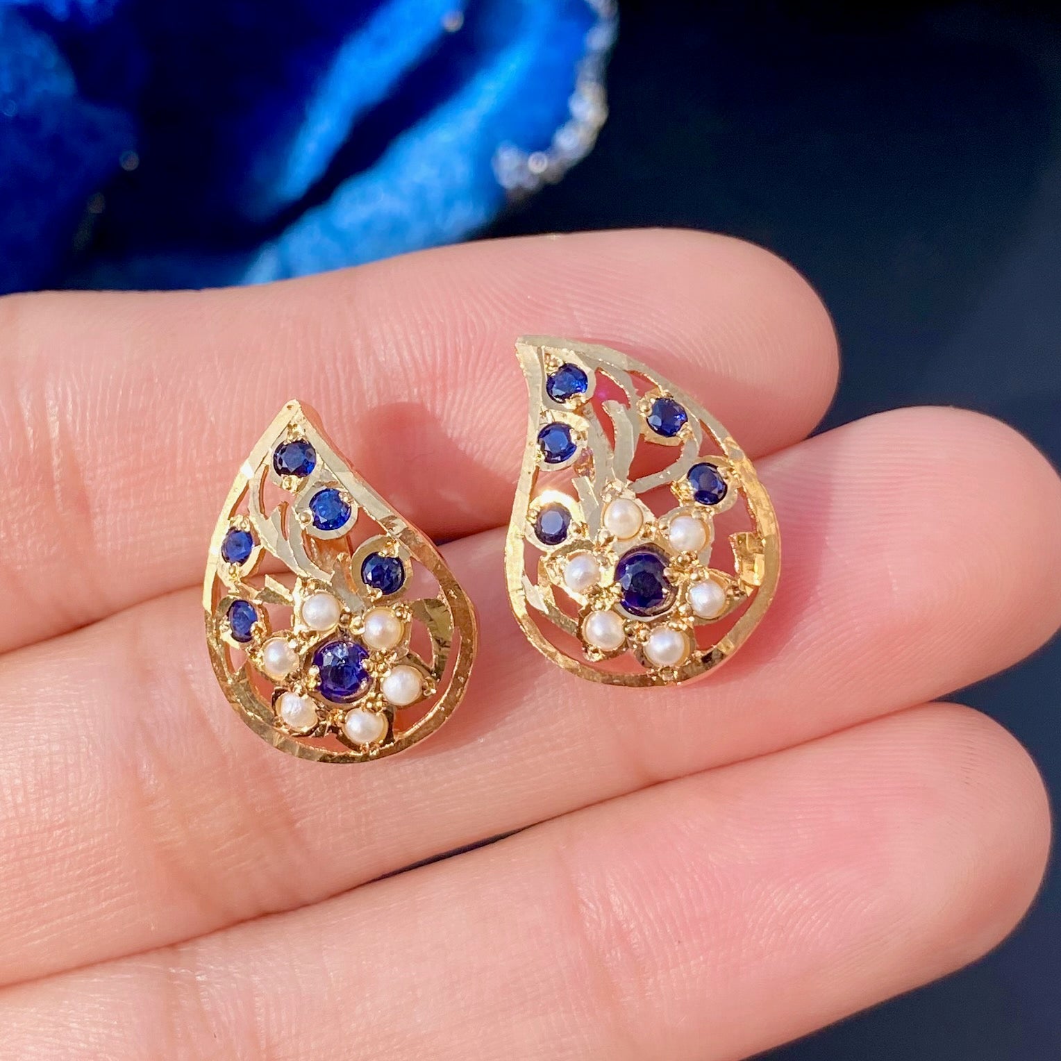 paisley shaped earrings