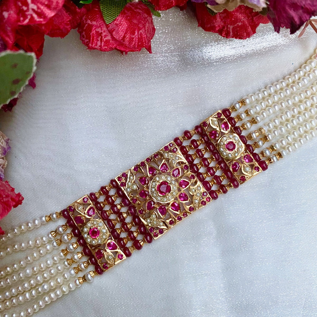 indian ruby choker set