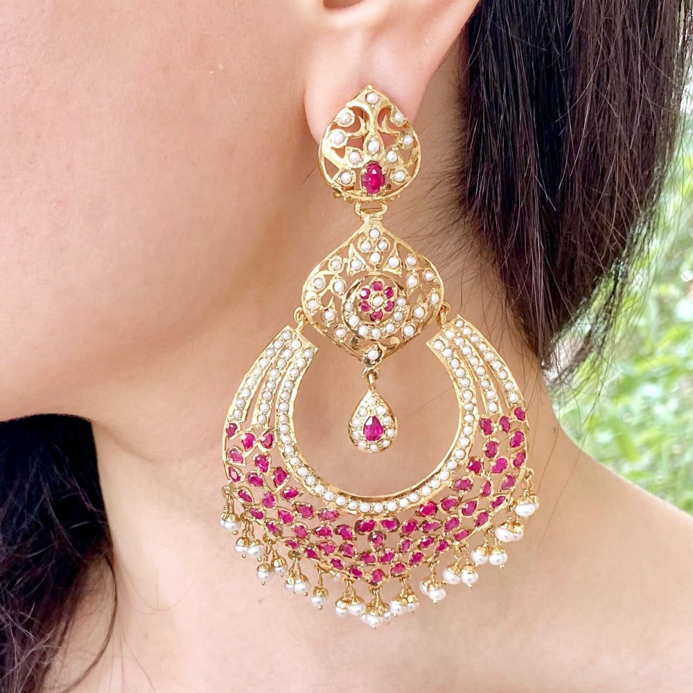 large indian chandbalis
