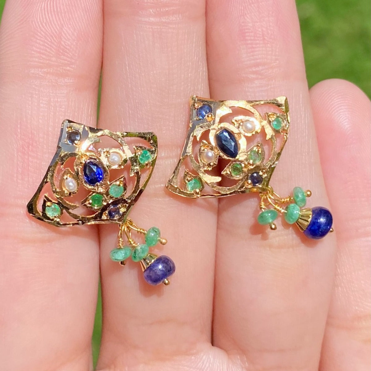 real gold jadau tops