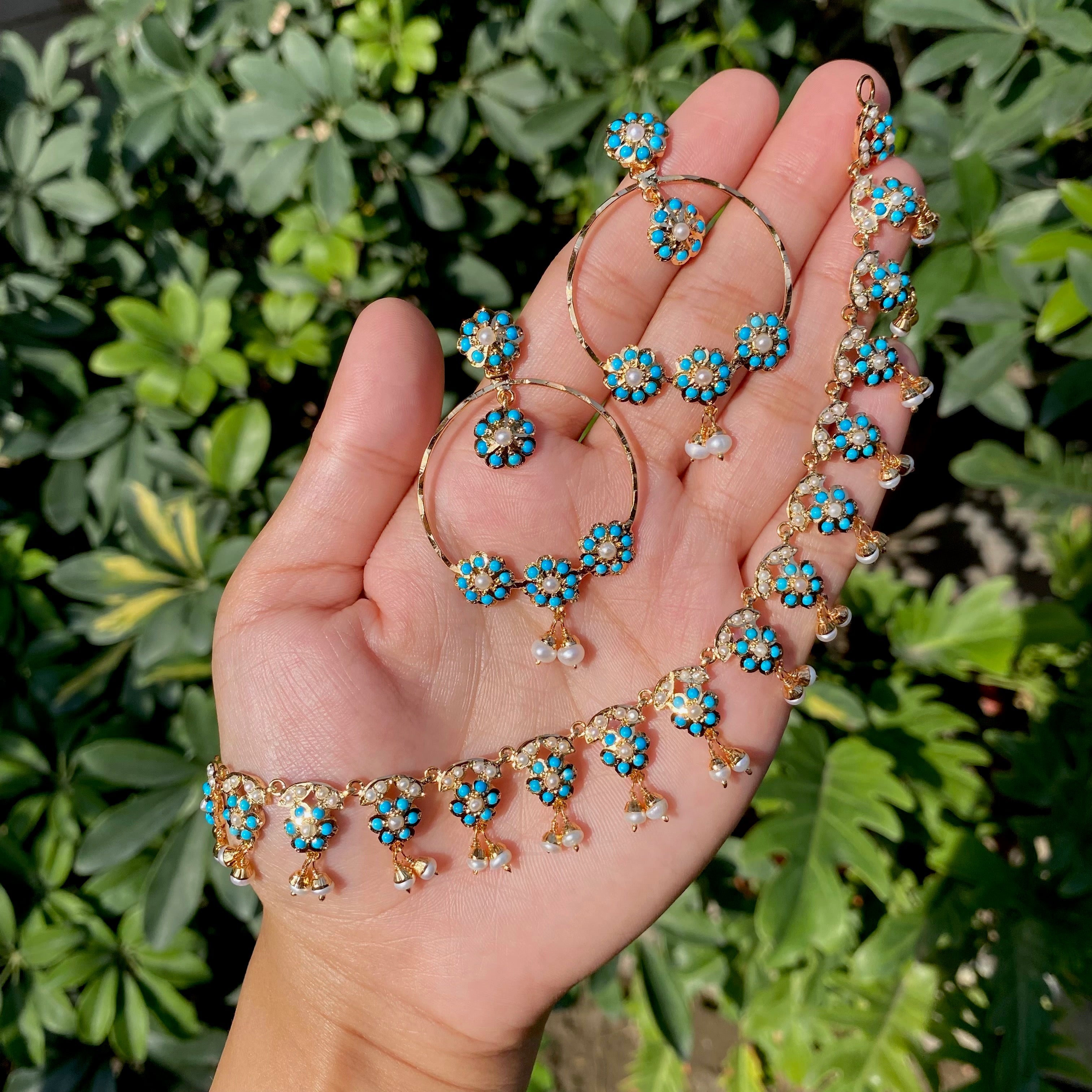 indian feroza necklace