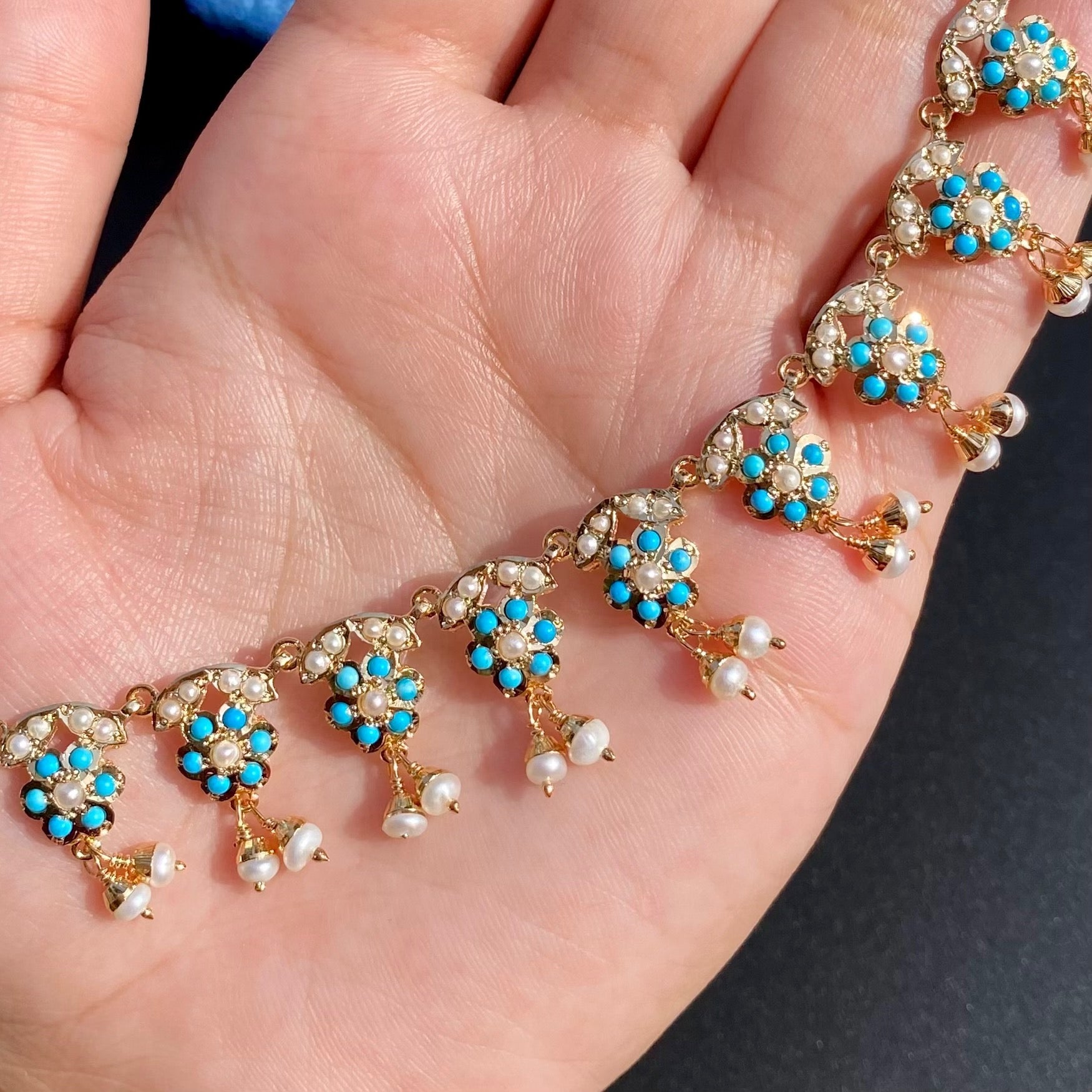 indian feroza necklace
