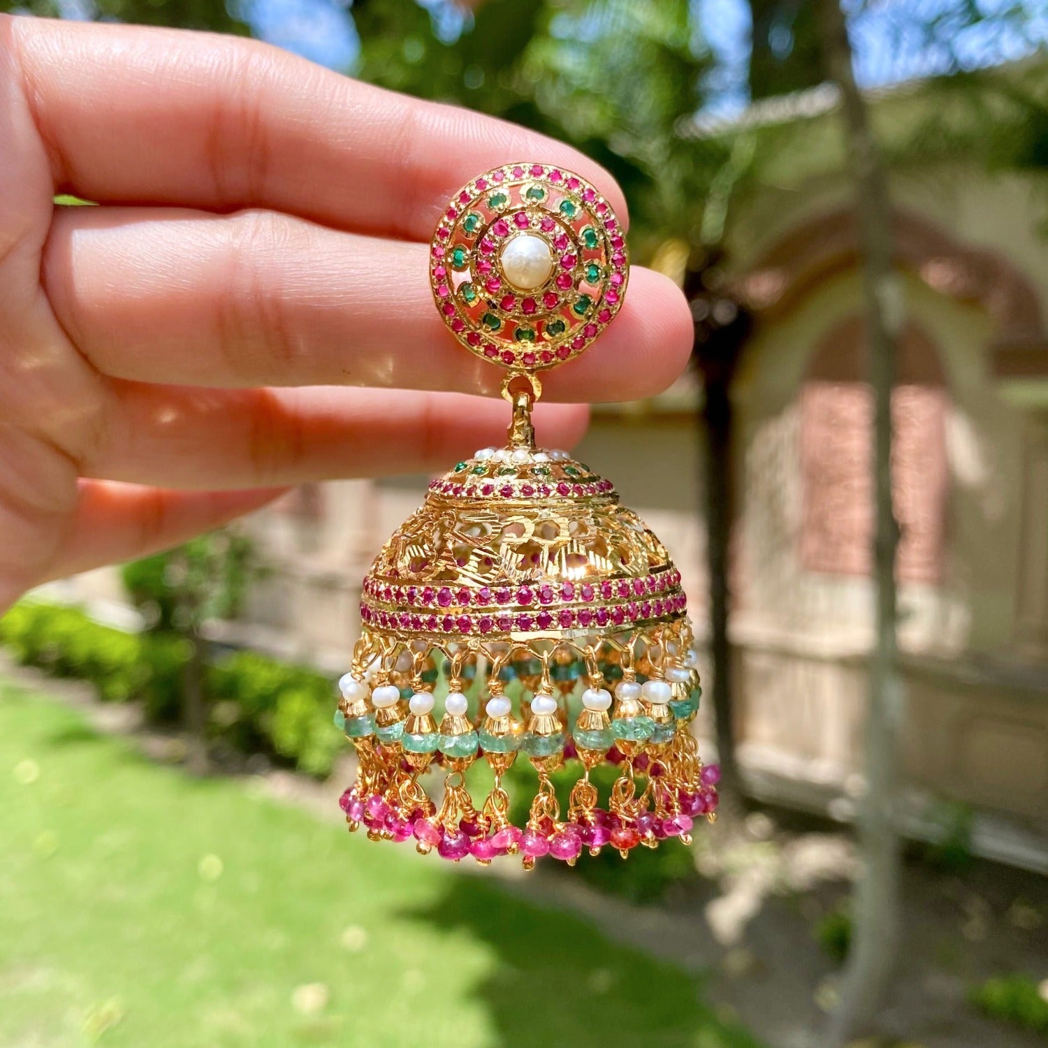 indian jhumka for women